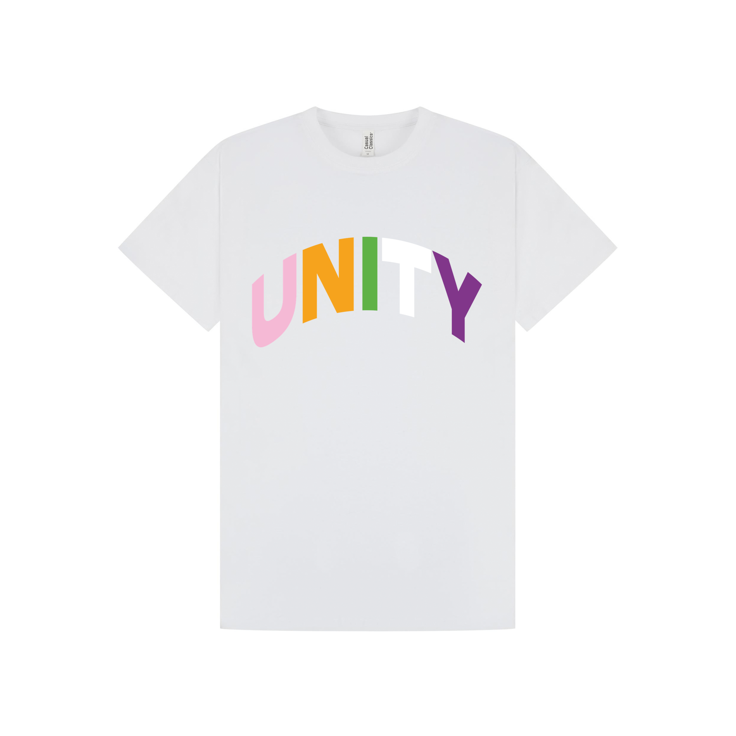 White Printed T-shirt Front