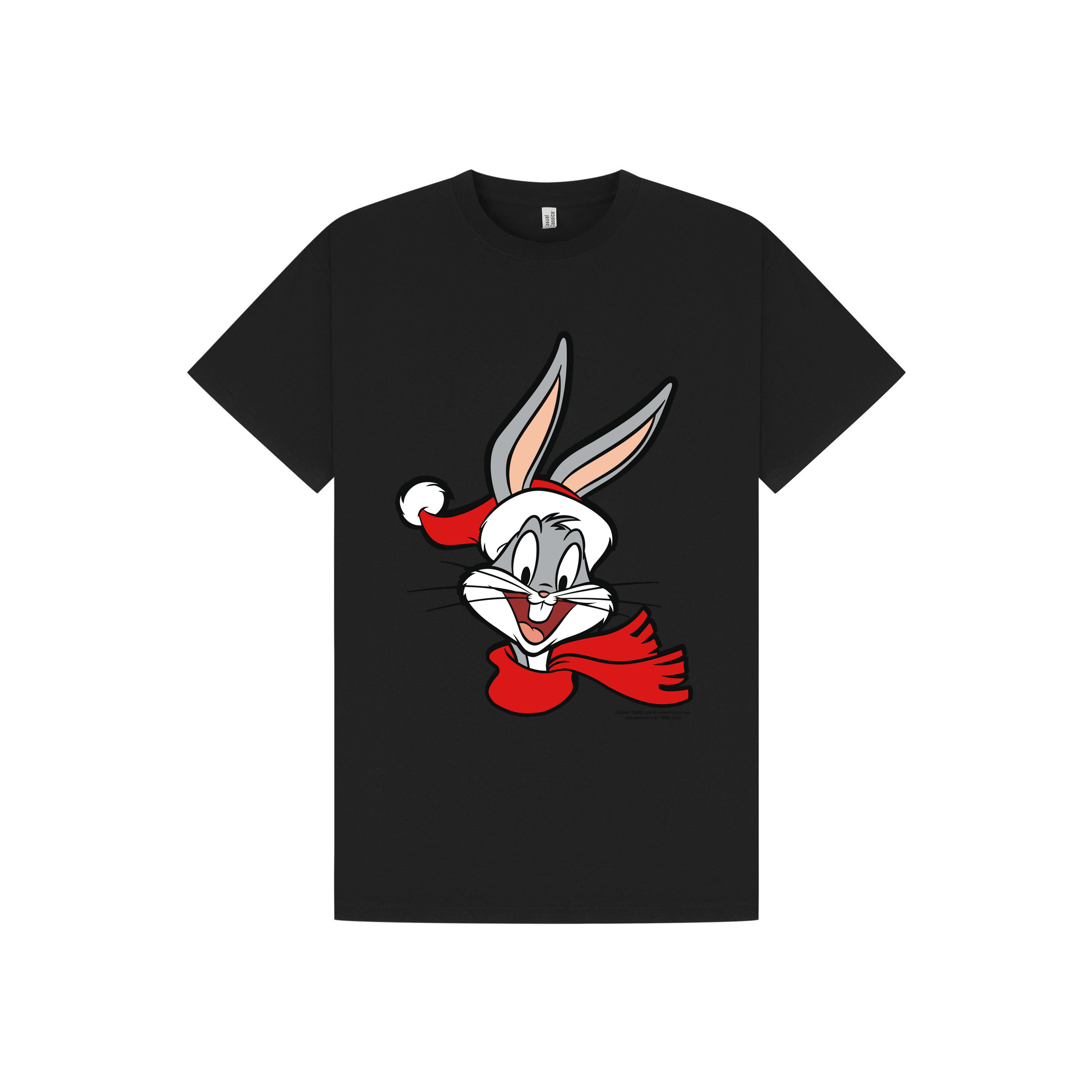 Black Printed T-shirt Front