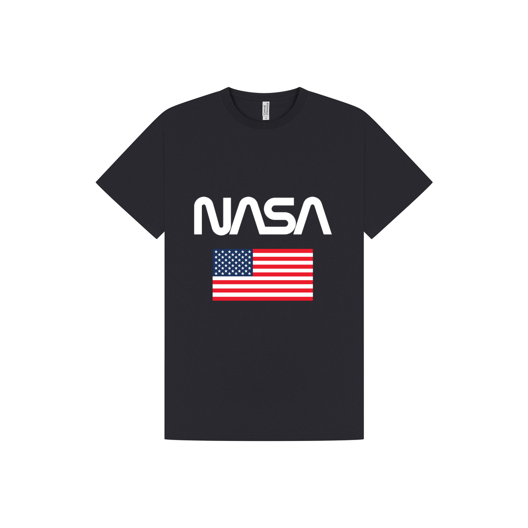 Navy Printed T-shirt Front