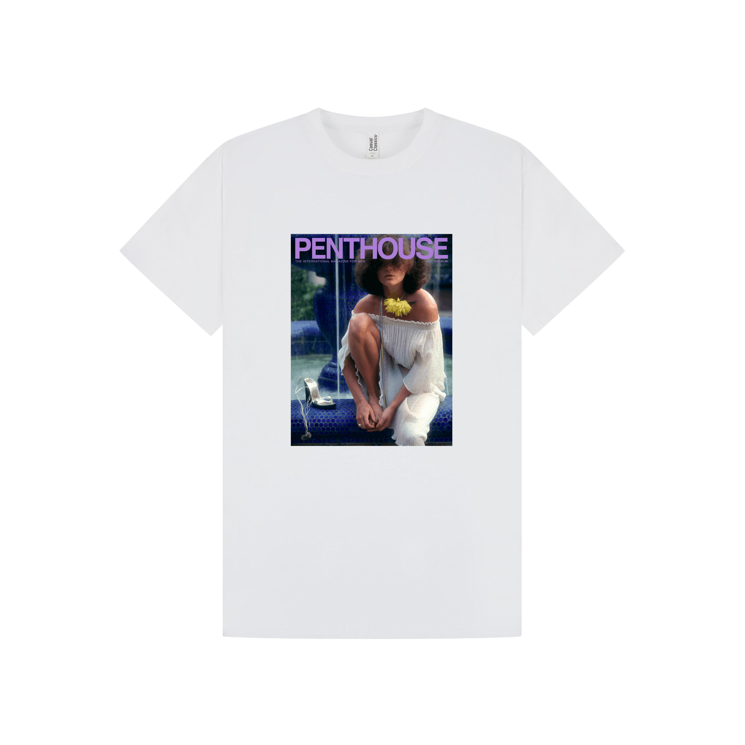 White Printed T-shirt Front