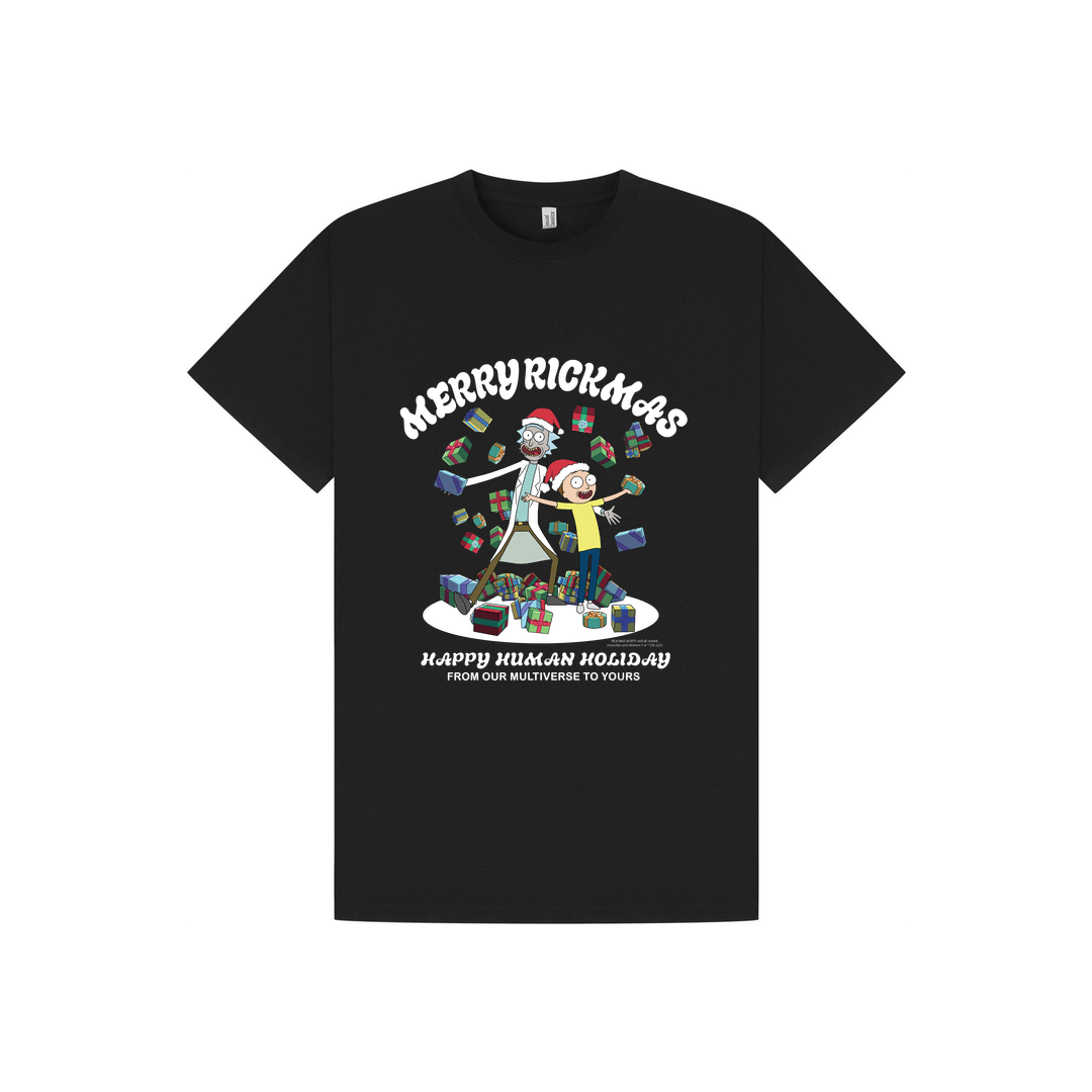 Black Printed T-shirt Front