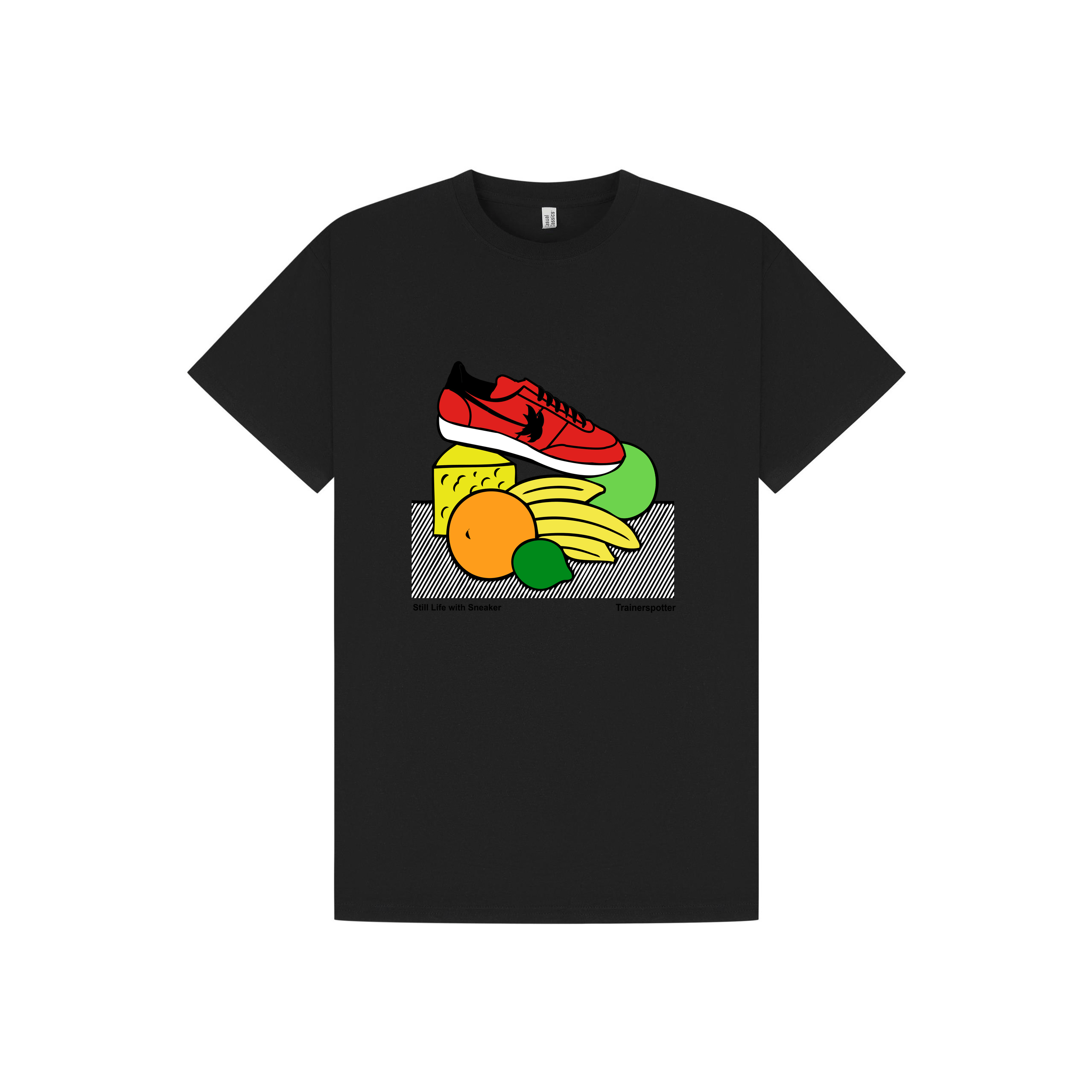 Black Printed T-shirt Front