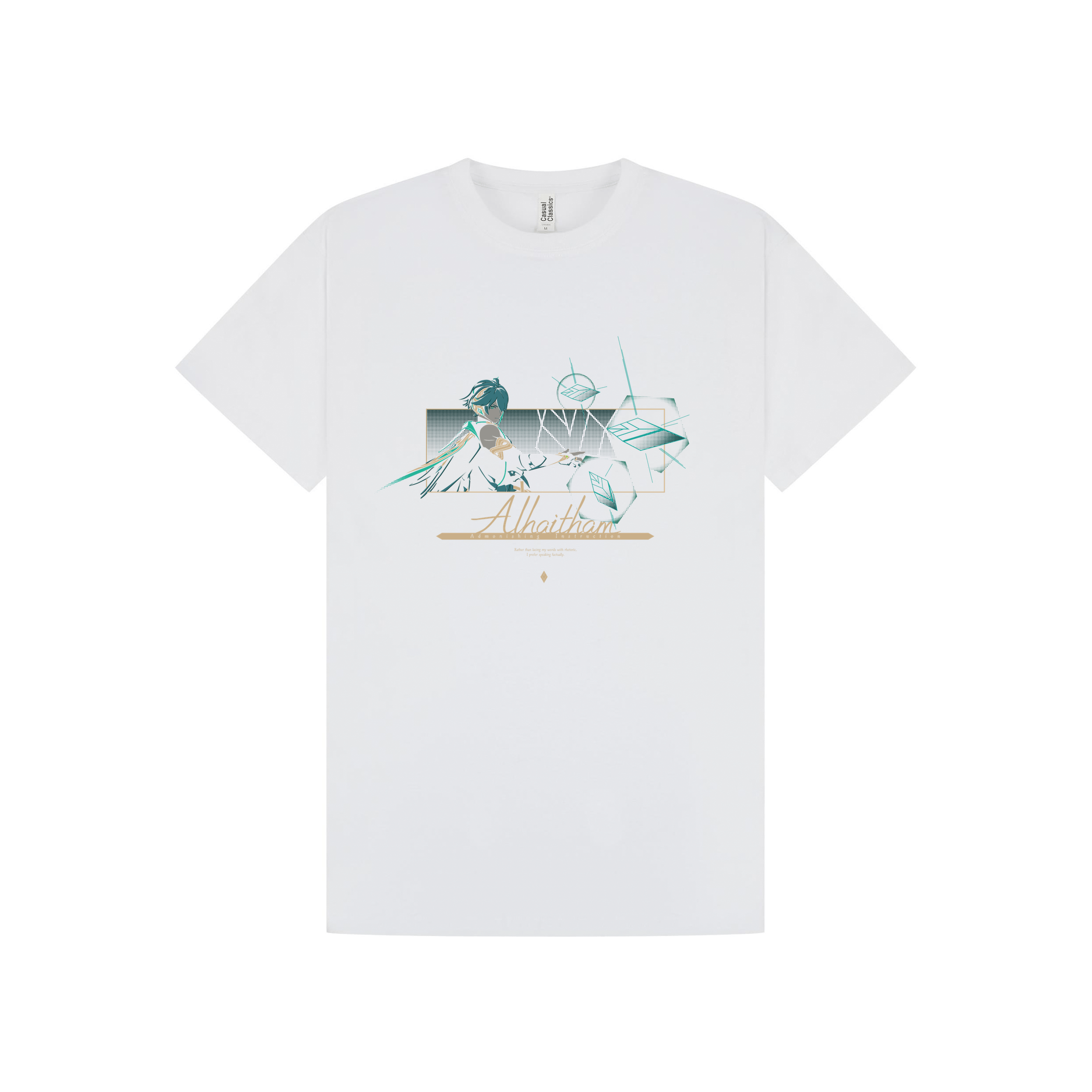 White Printed T-shirt Front