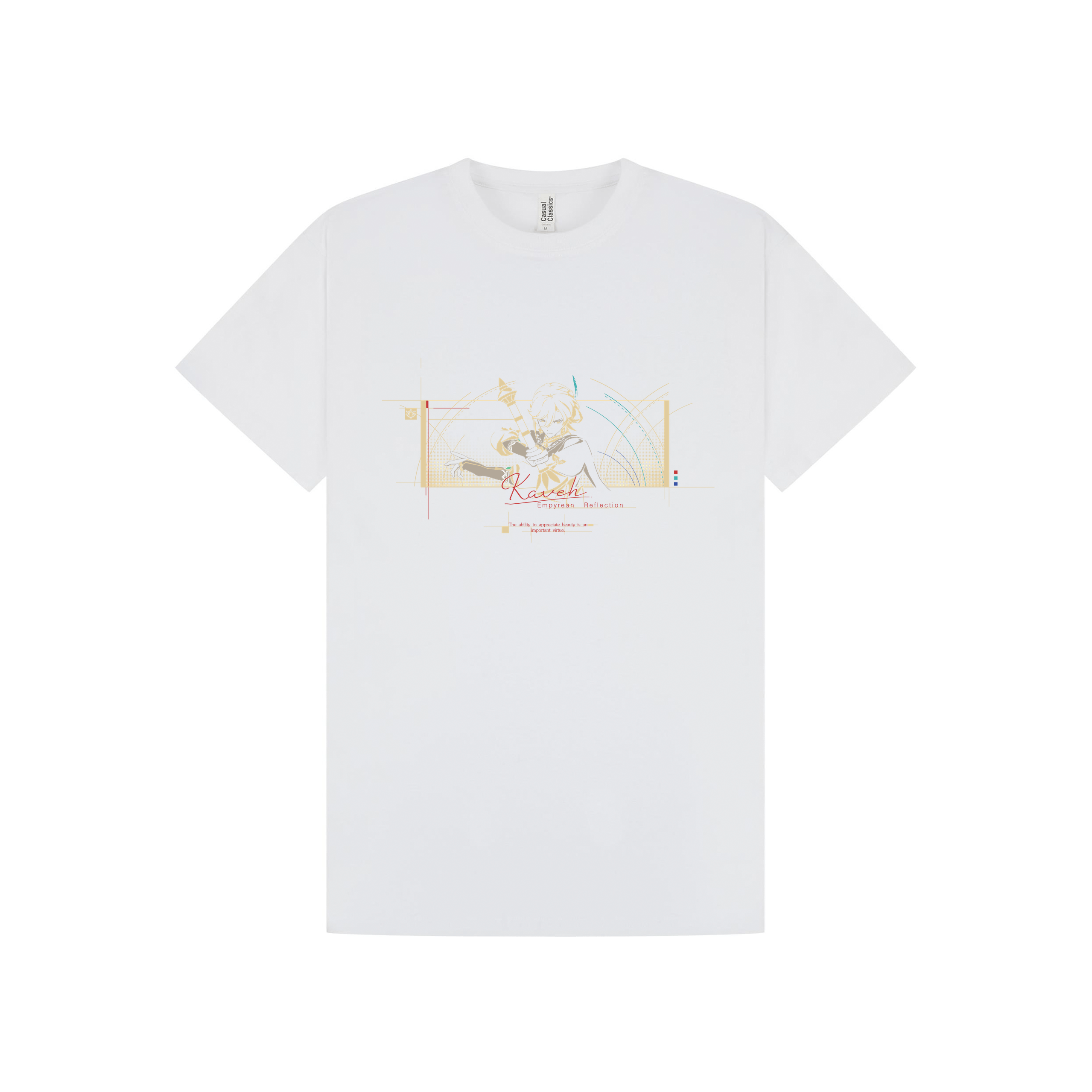 White Printed T-shirt Front
