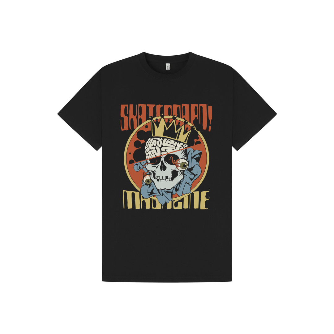 Black Printed T-shirt Front