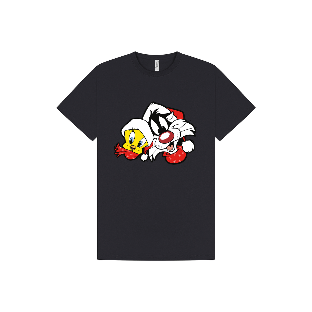 Navy Printed T-shirt Front