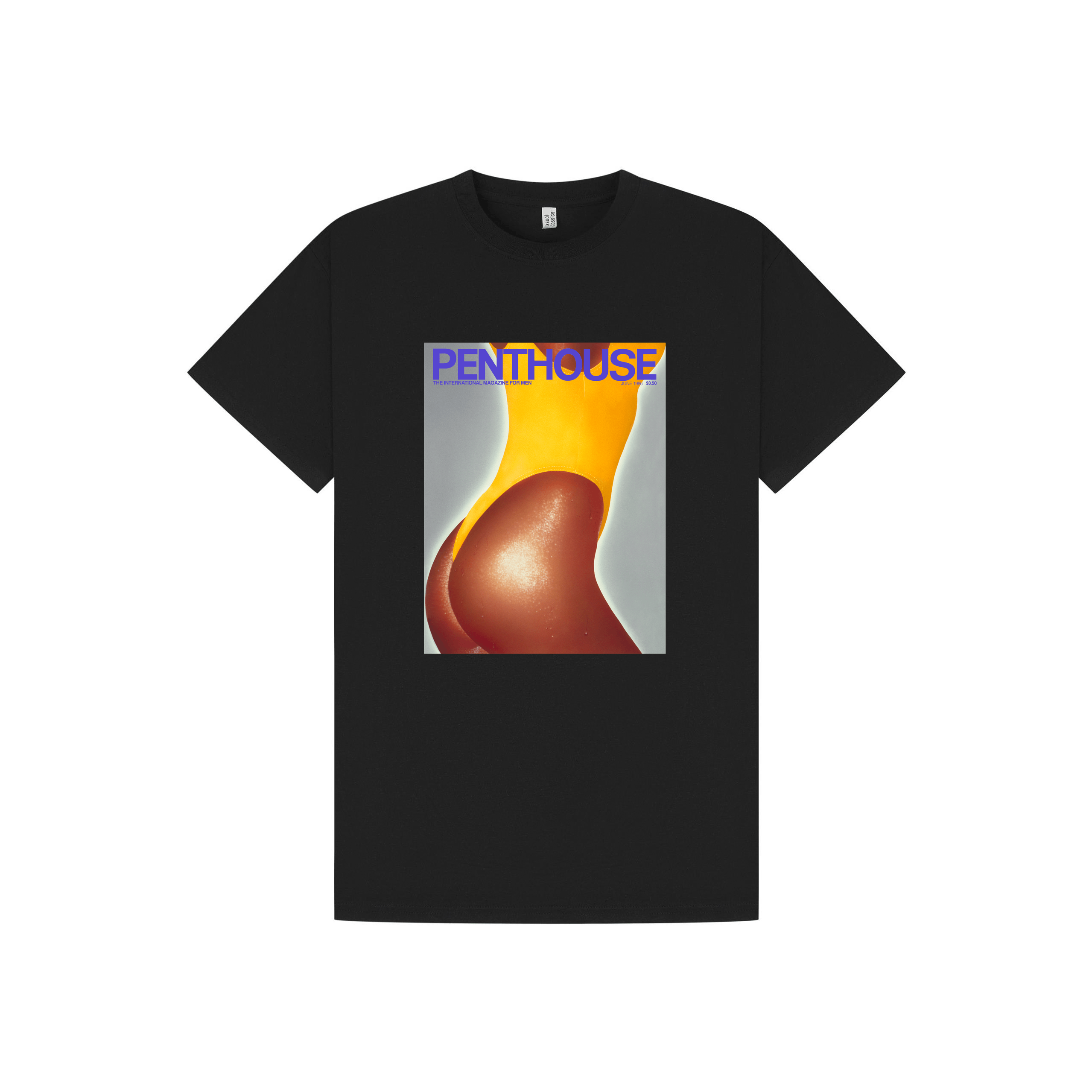 Black Printed T-shirt Front