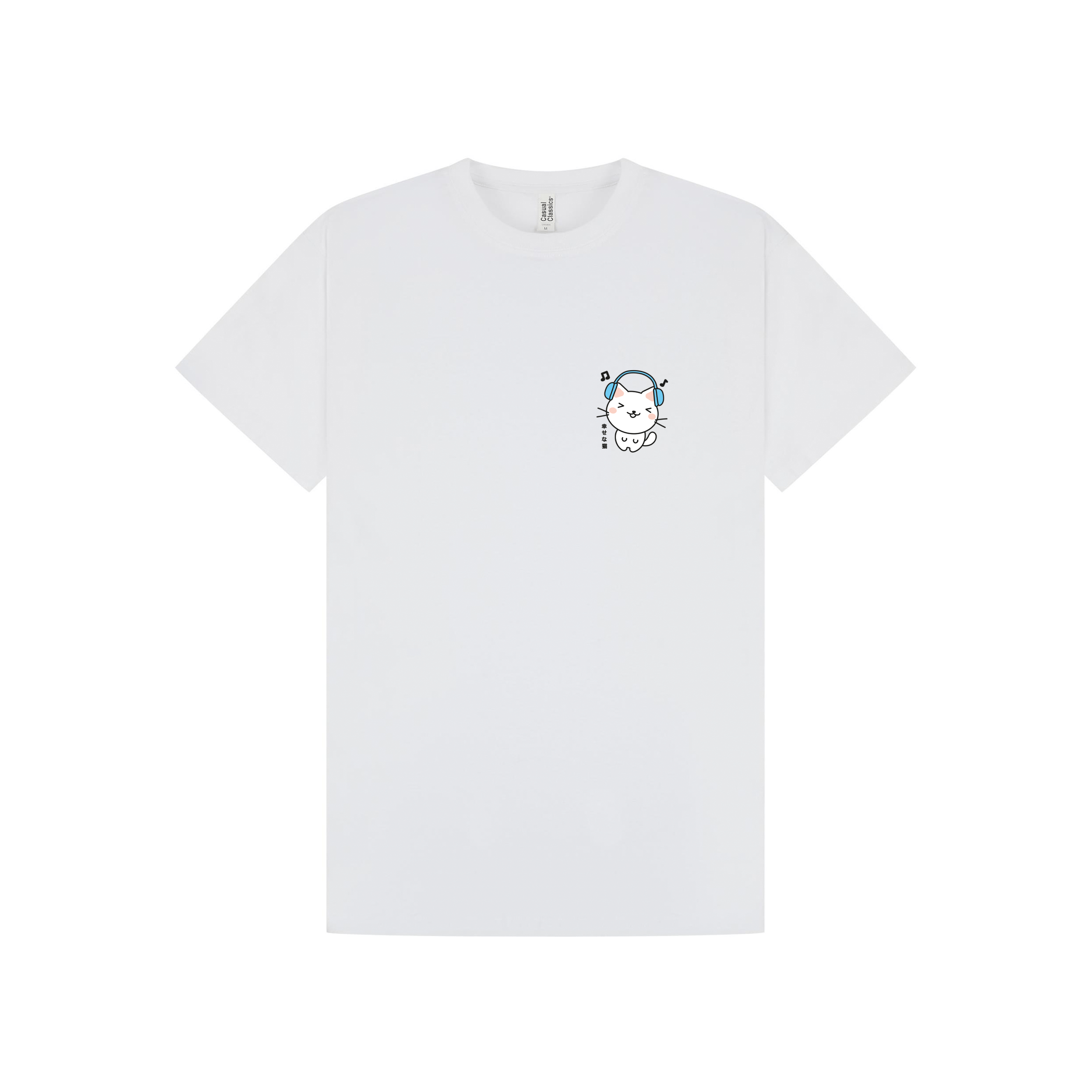 White Printed T-shirt Front