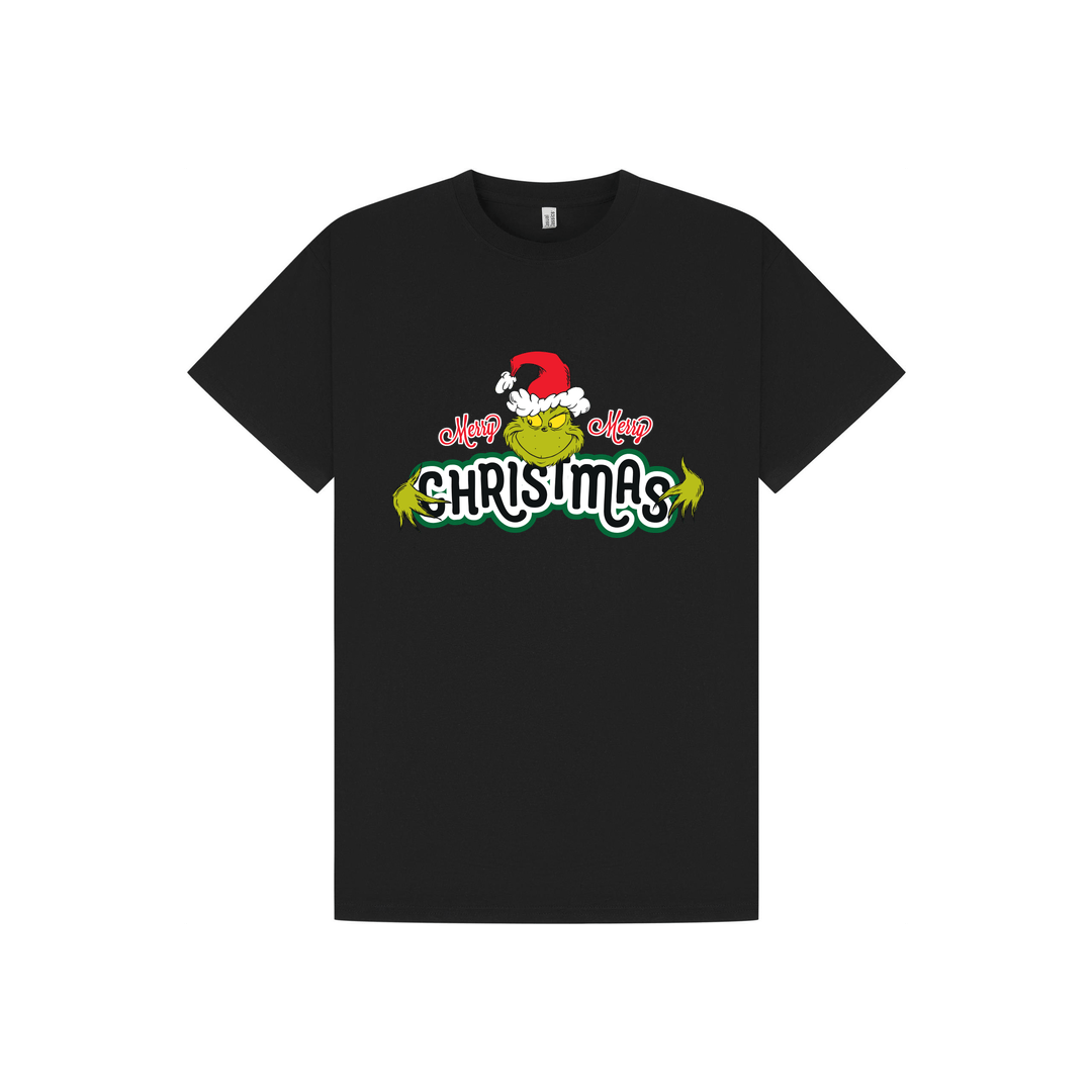 Black Printed T-shirt Front