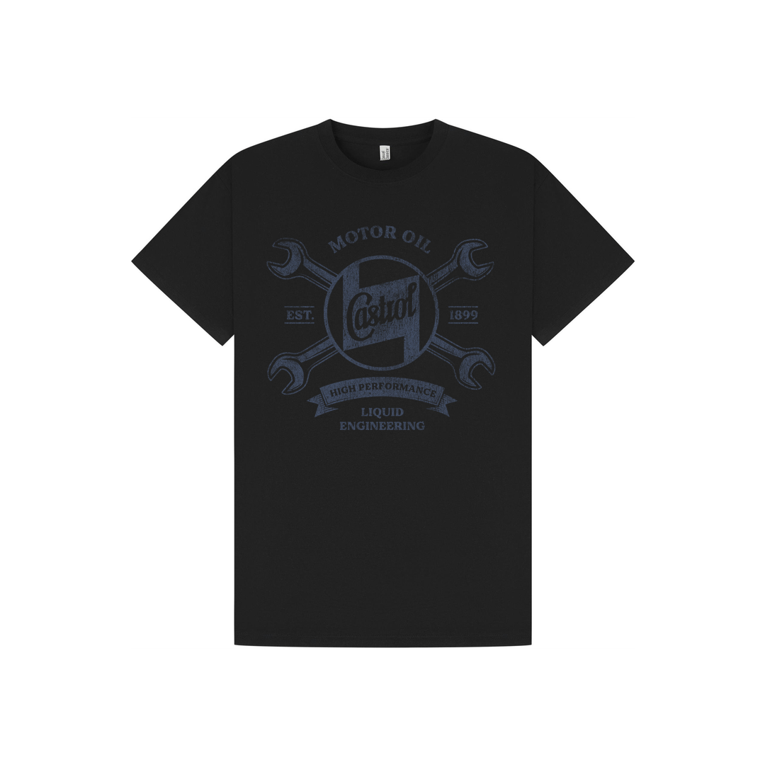 Black Printed T-shirt Front