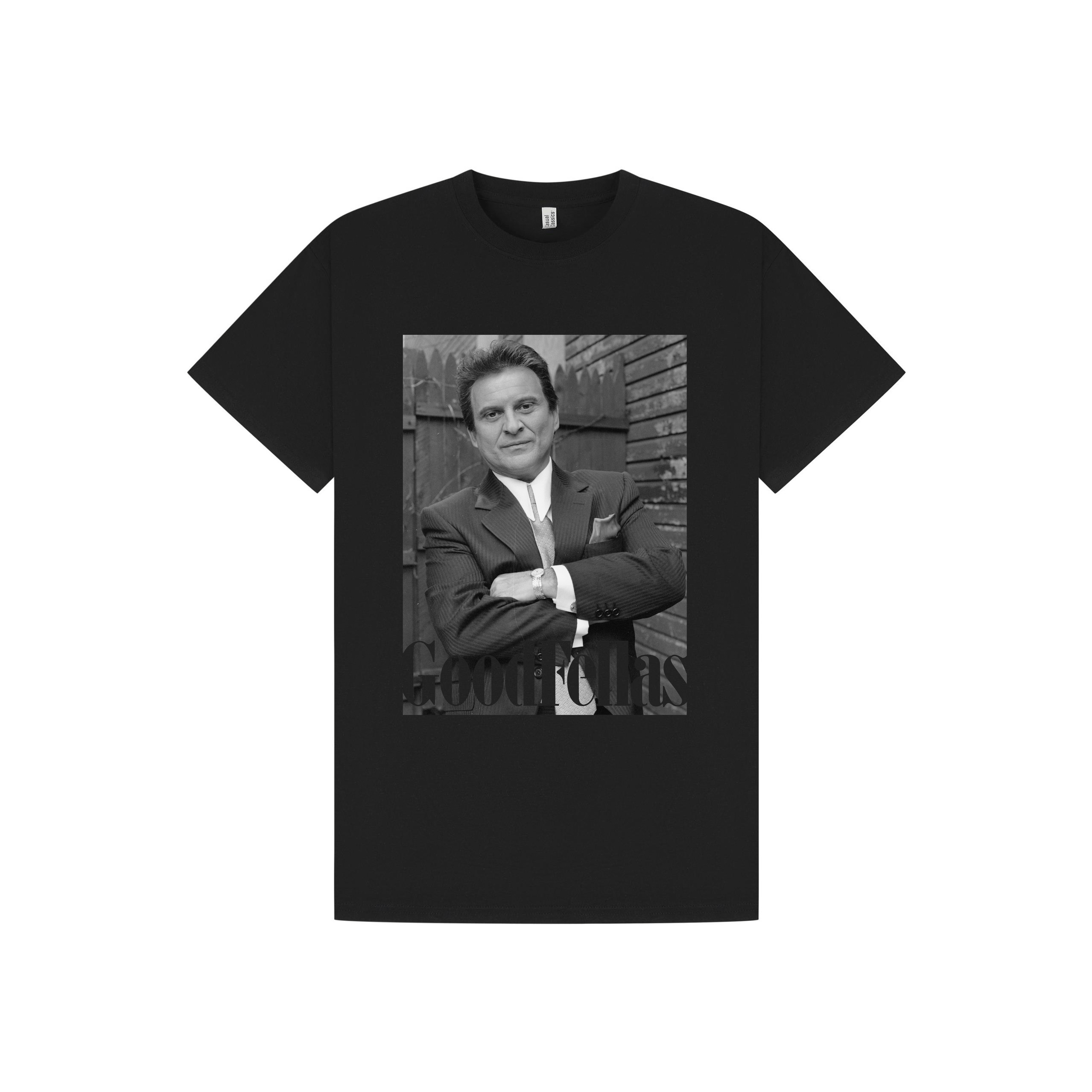 Black Printed T-shirt Front