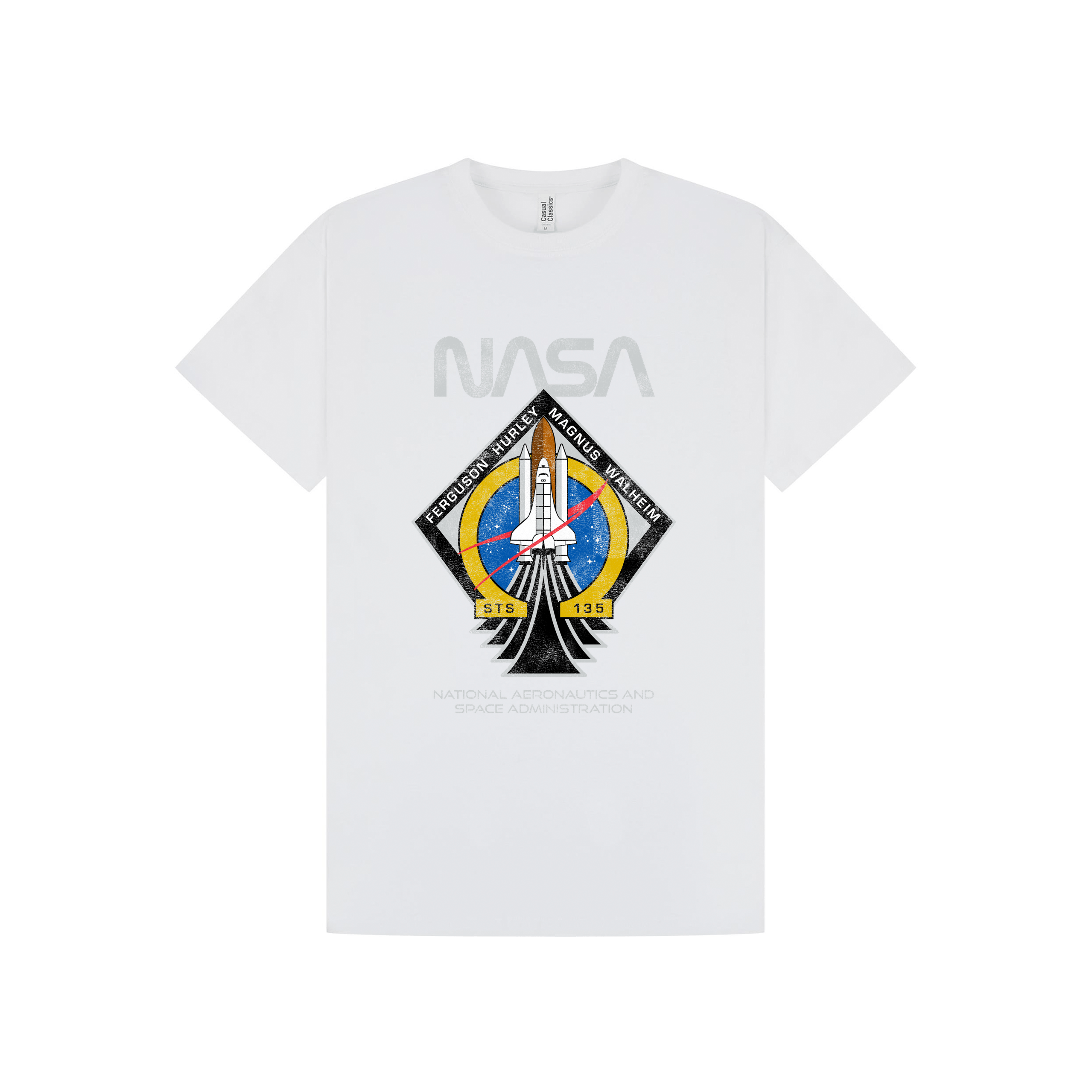 White Printed T-shirt Front