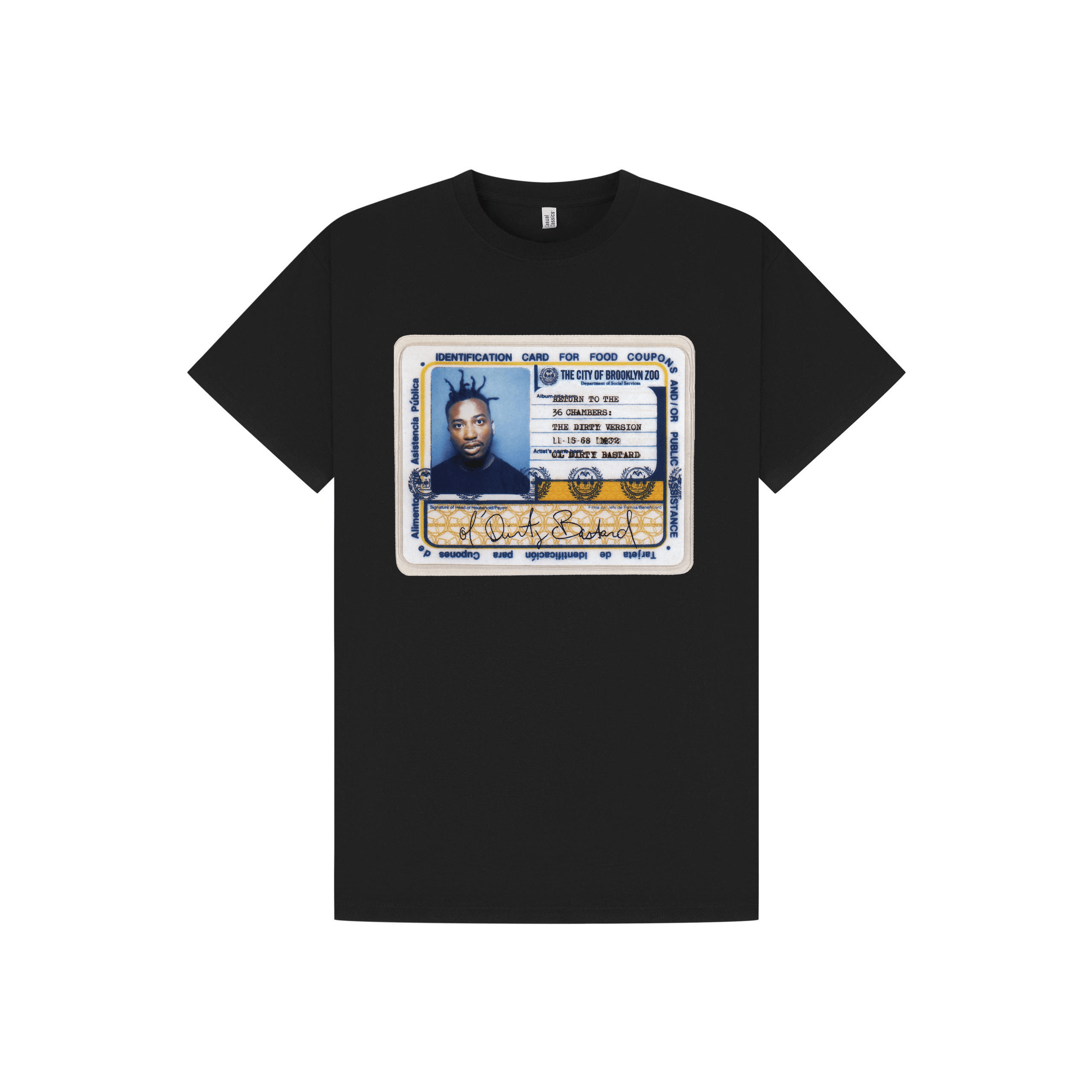 Black Printed T-shirt Front