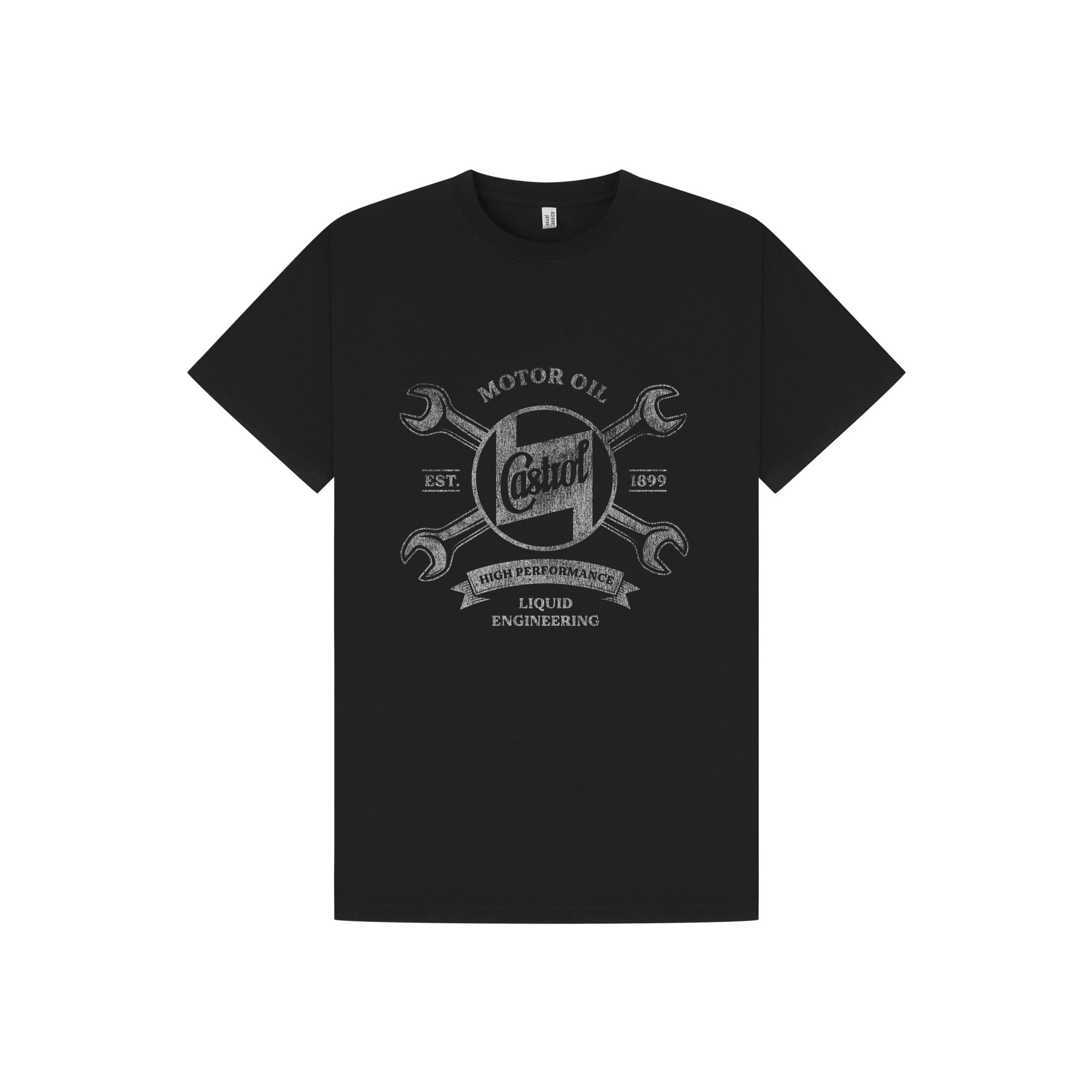 Black Printed T-shirt Front