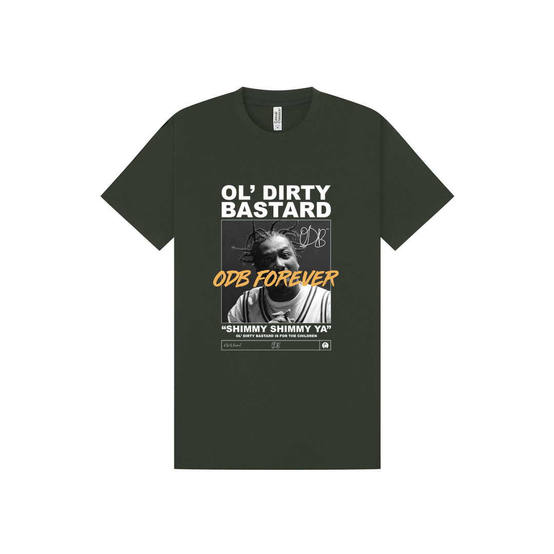 Forest Green Printed T-shirt Front