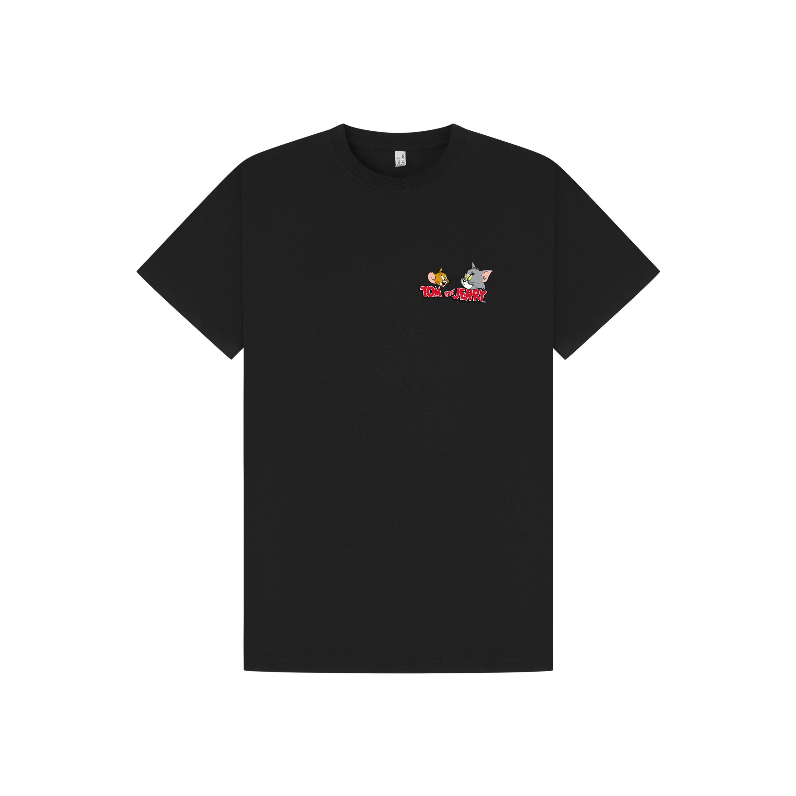 Black Printed T-shirt Front