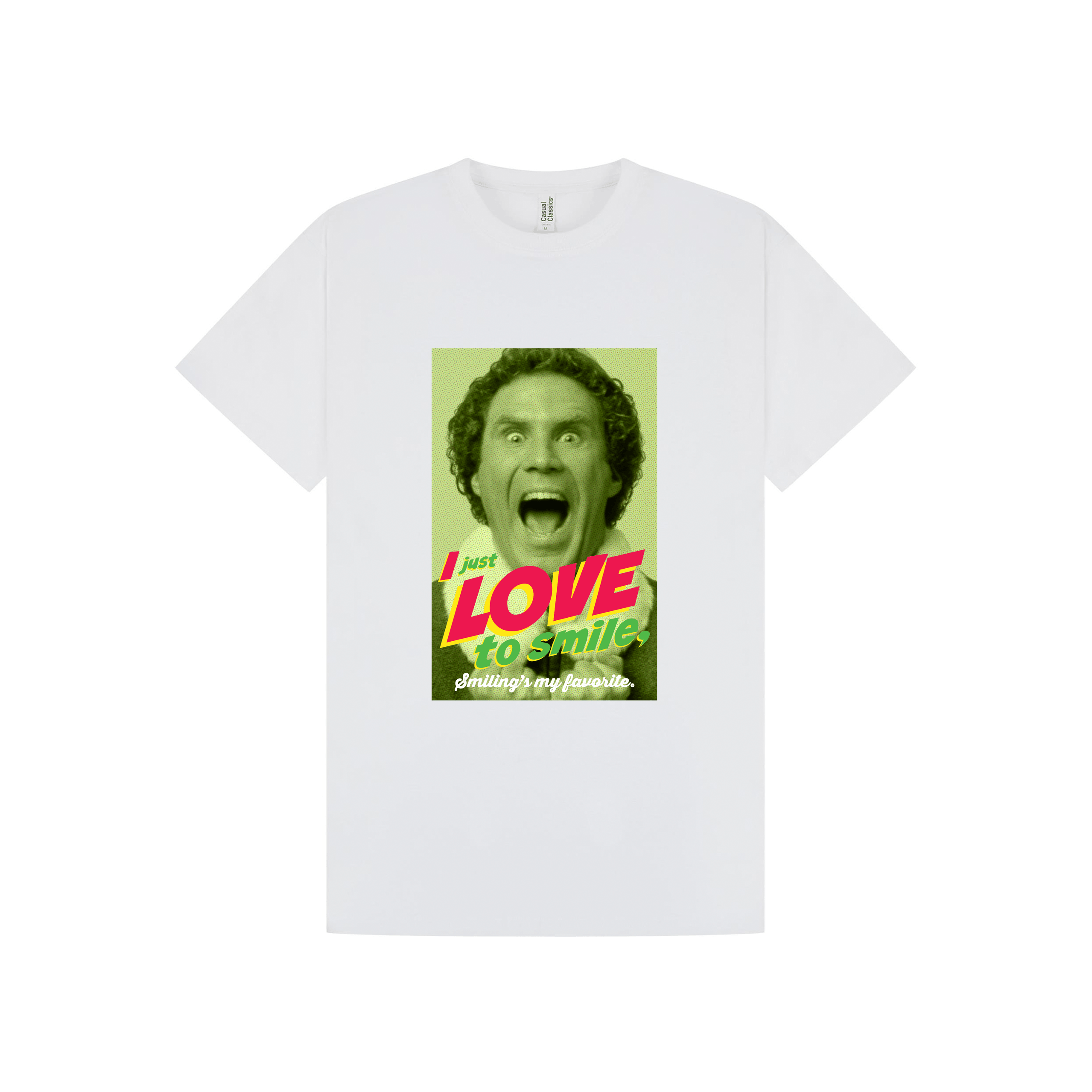 White Printed T-shirt Front