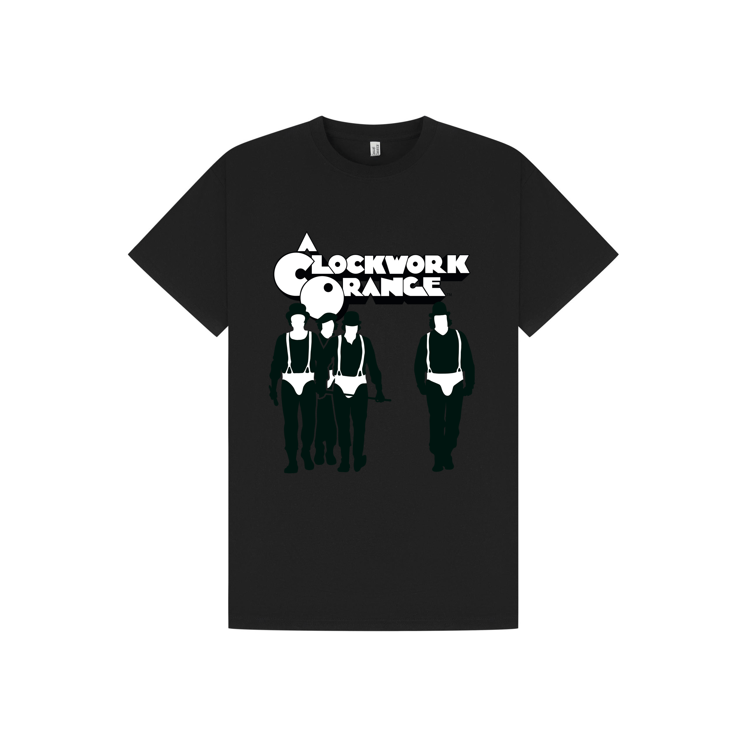 Black Printed T-shirt Front