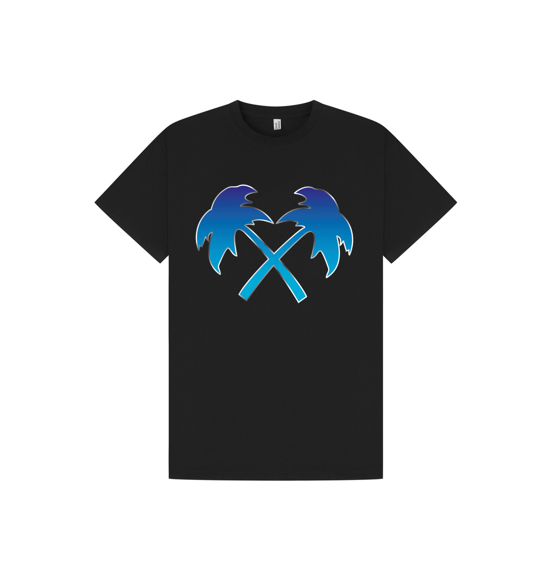 Black Printed T-shirt Front