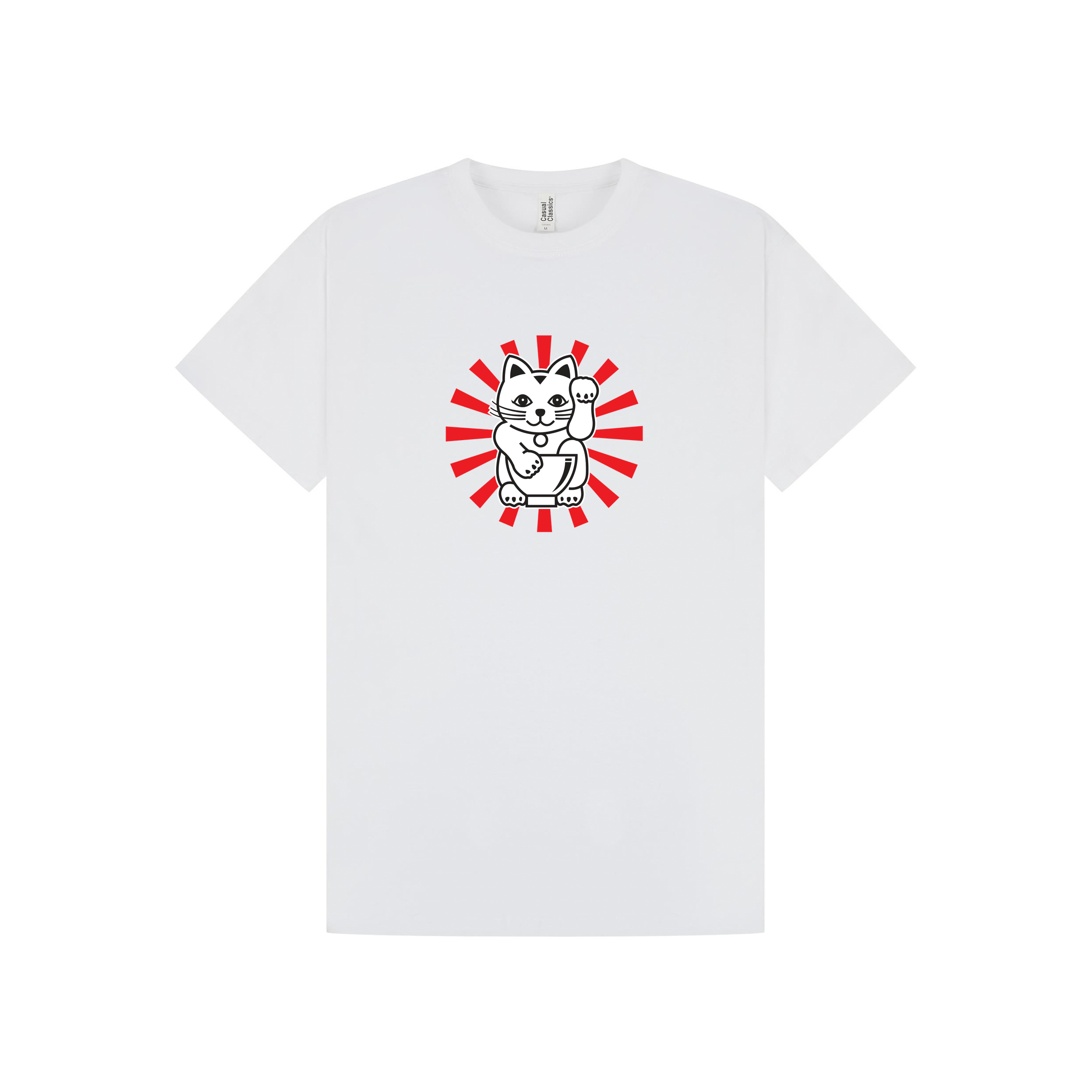 White Printed T-shirt Front