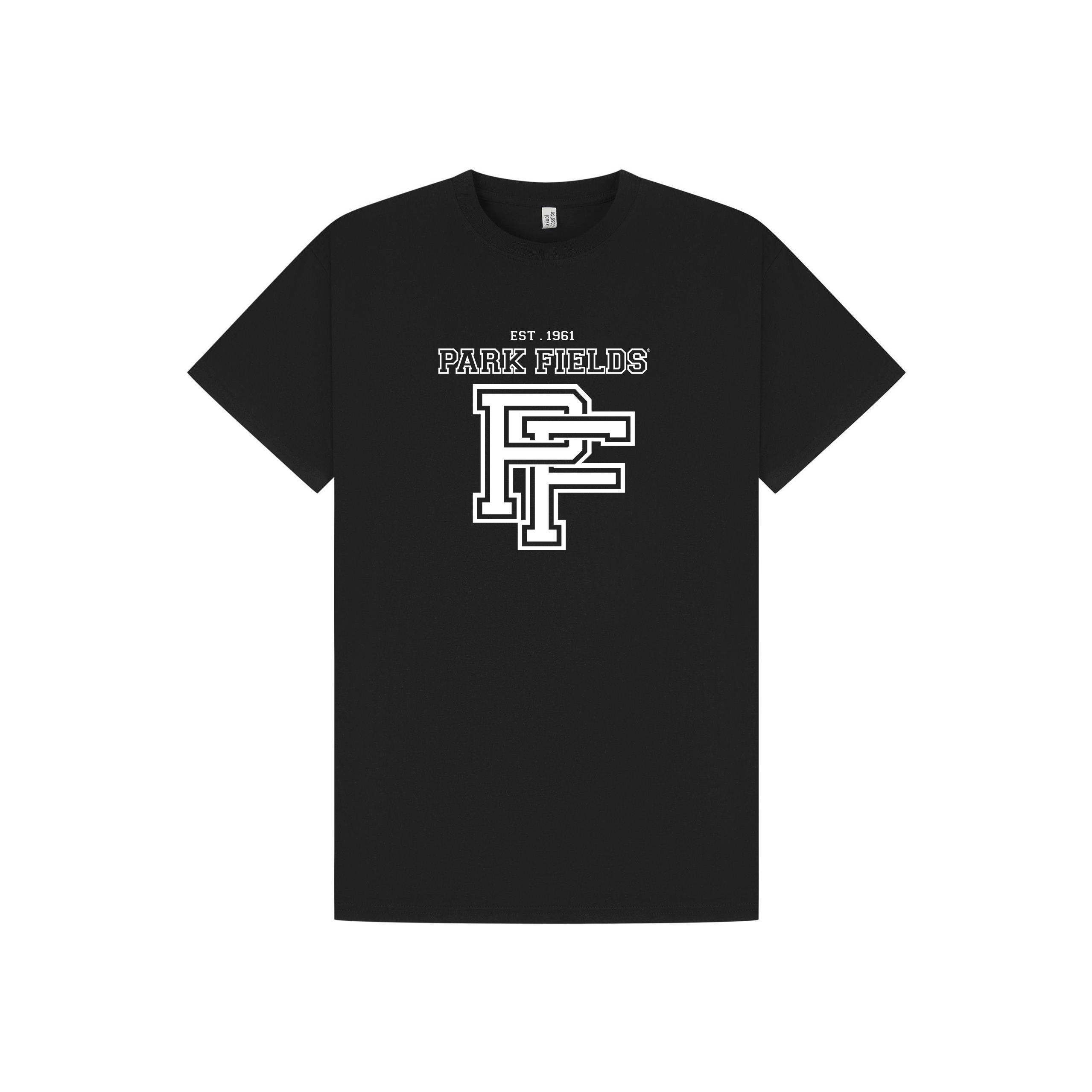 Black Printed T-shirt Front