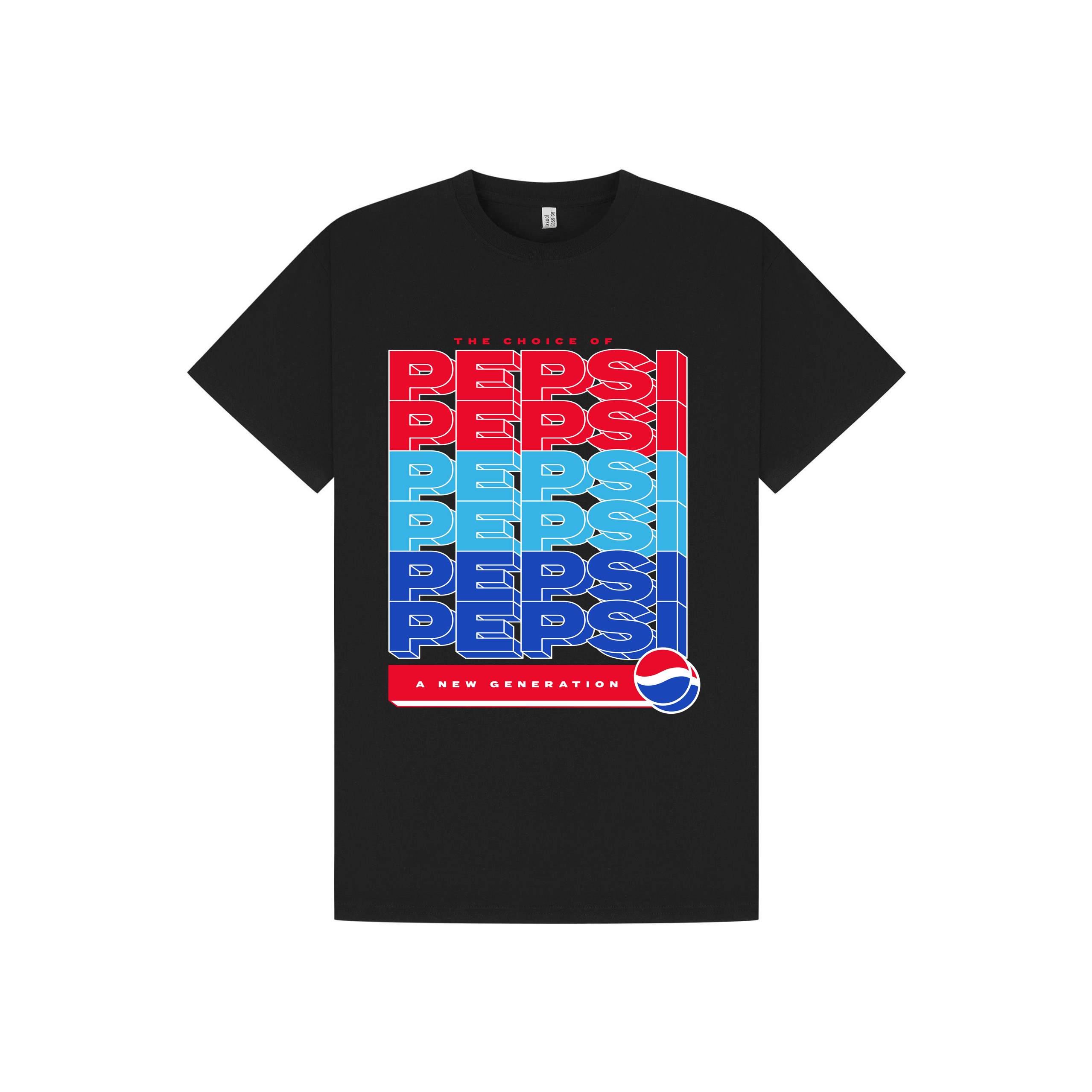 Black Printed T-shirt Front