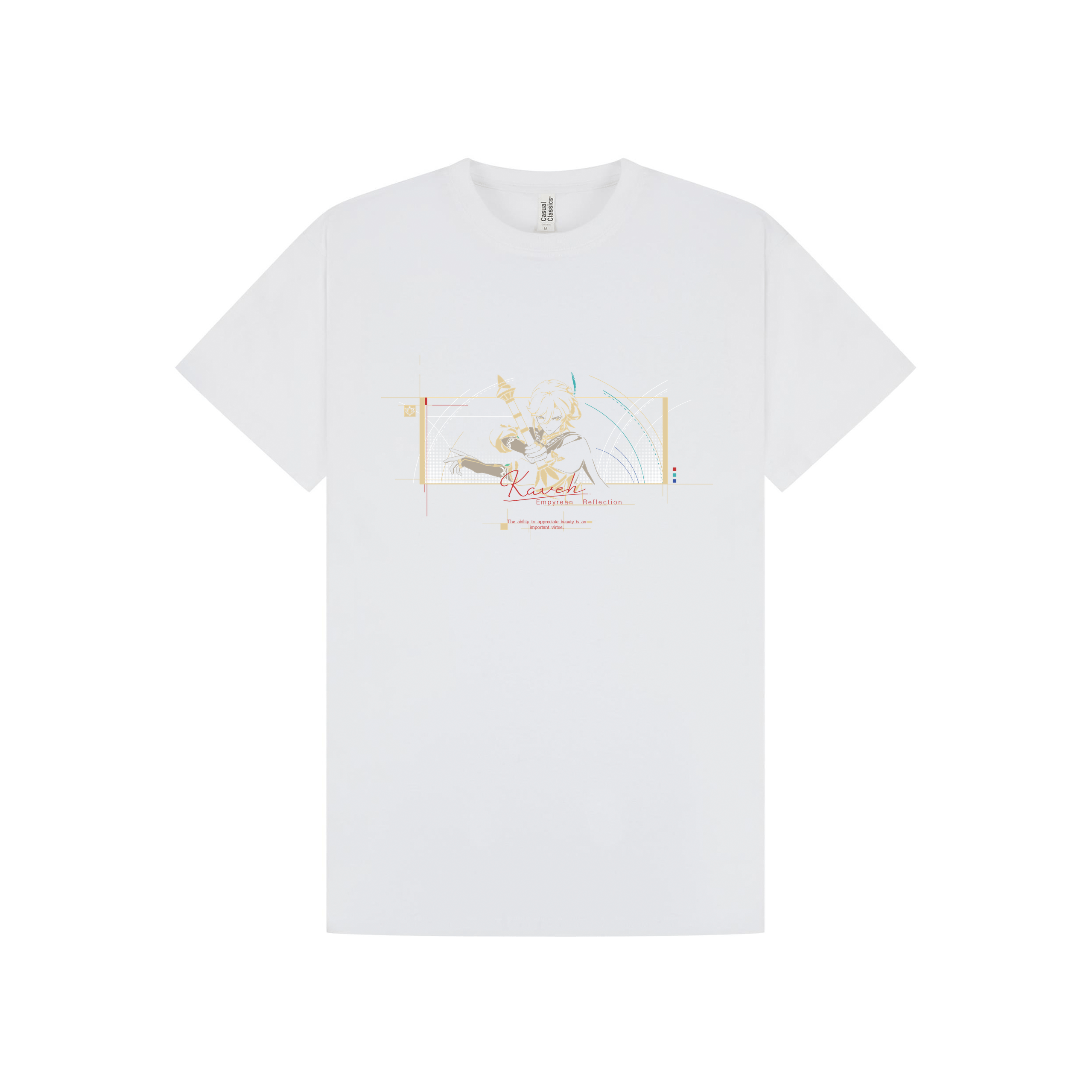 White Printed T-shirt Front