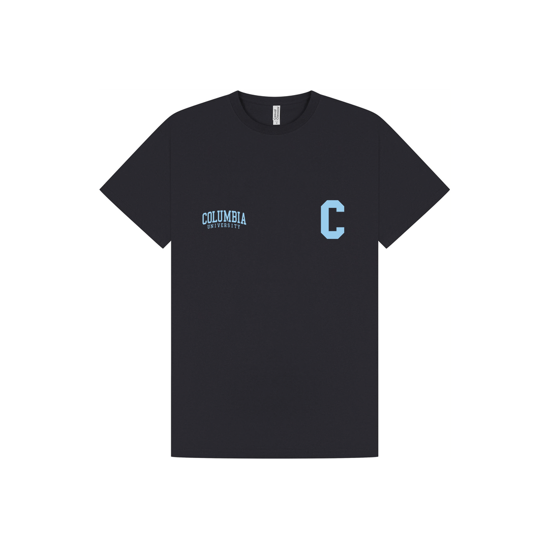 Navy Printed T-shirt Front