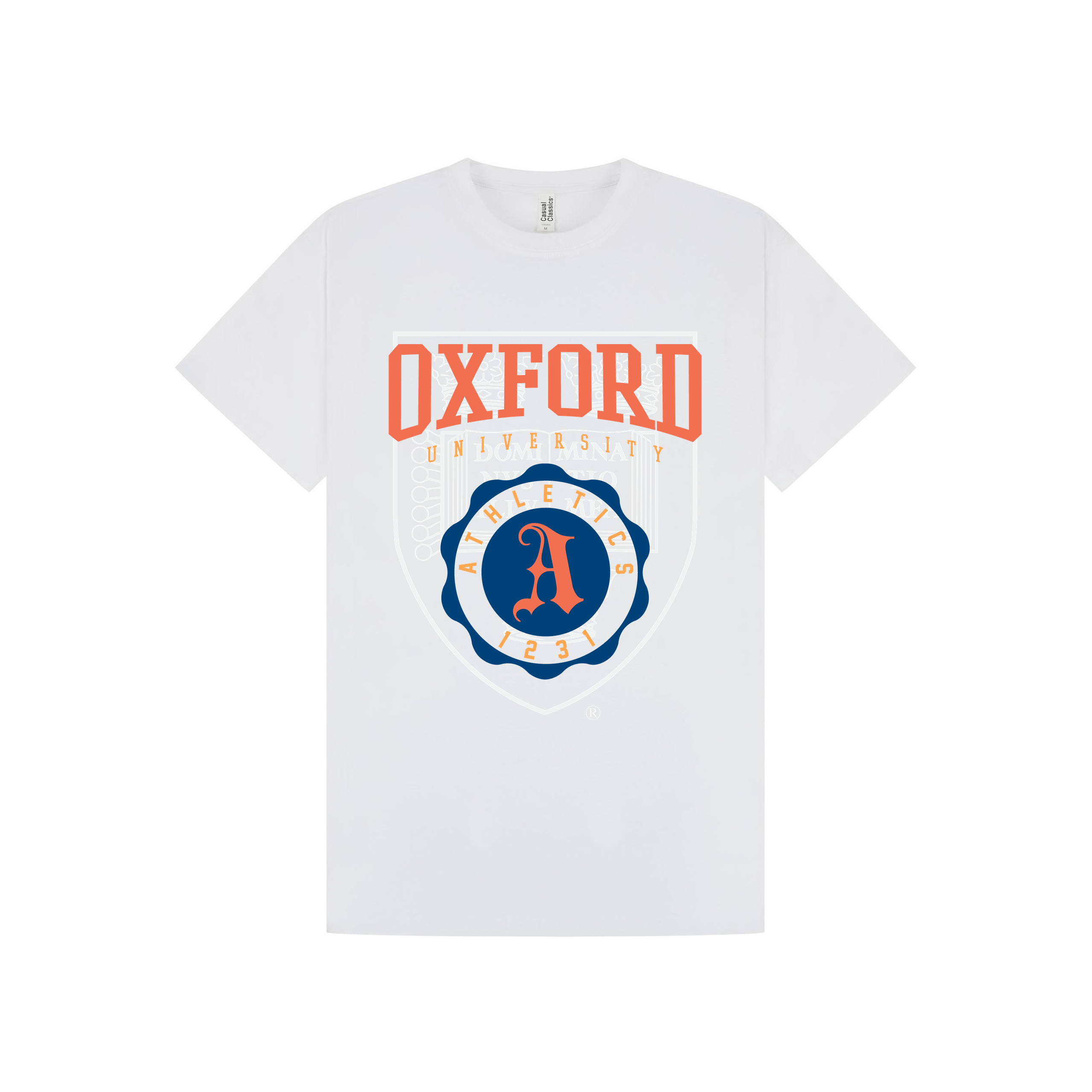 White Printed T-shirt Front