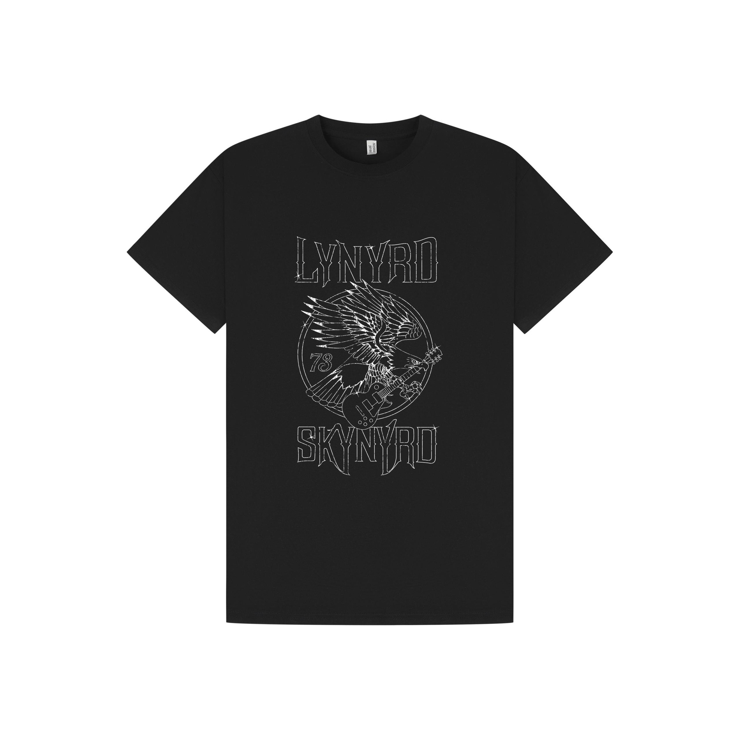 Black Printed T-shirt Front