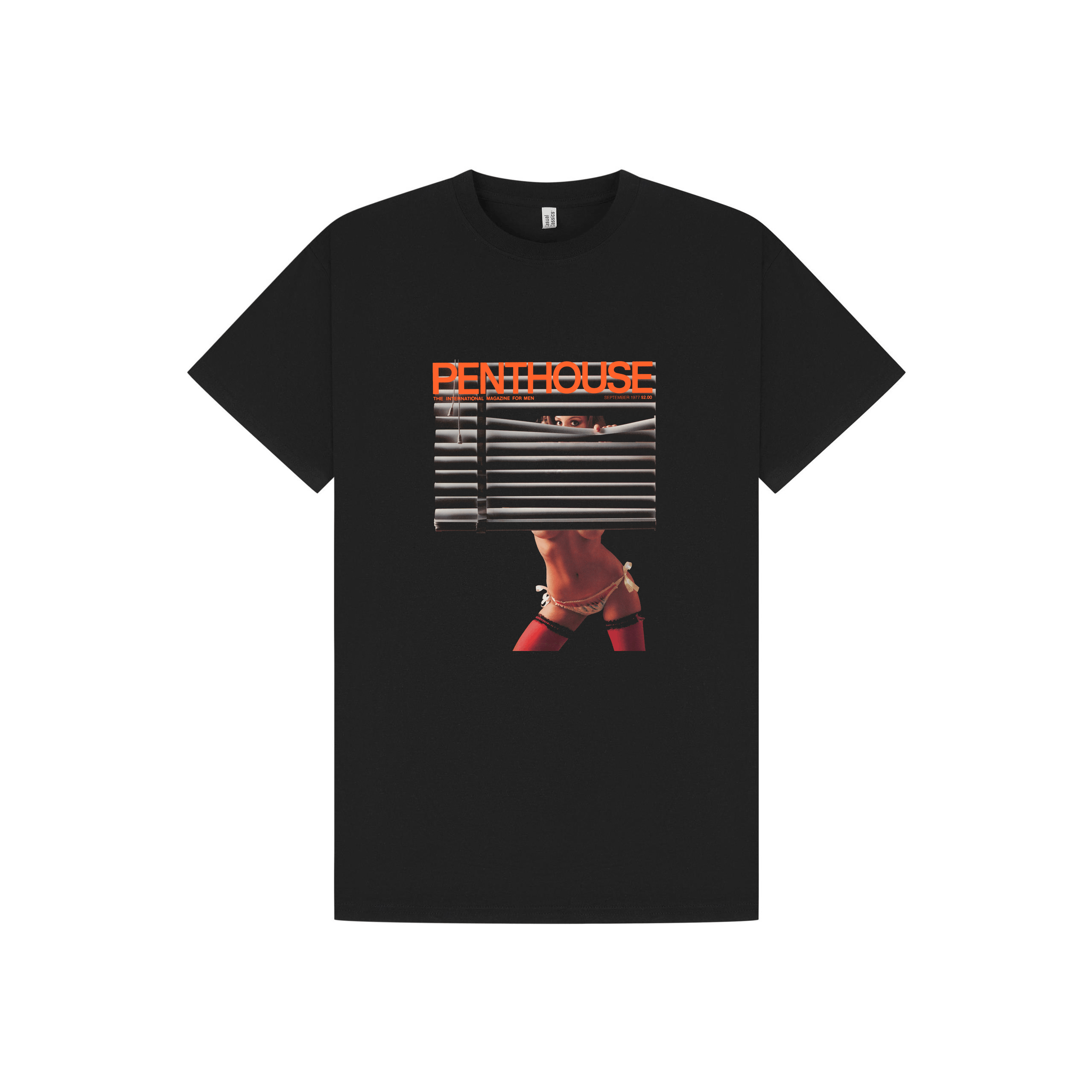 Black Printed T-shirt Front