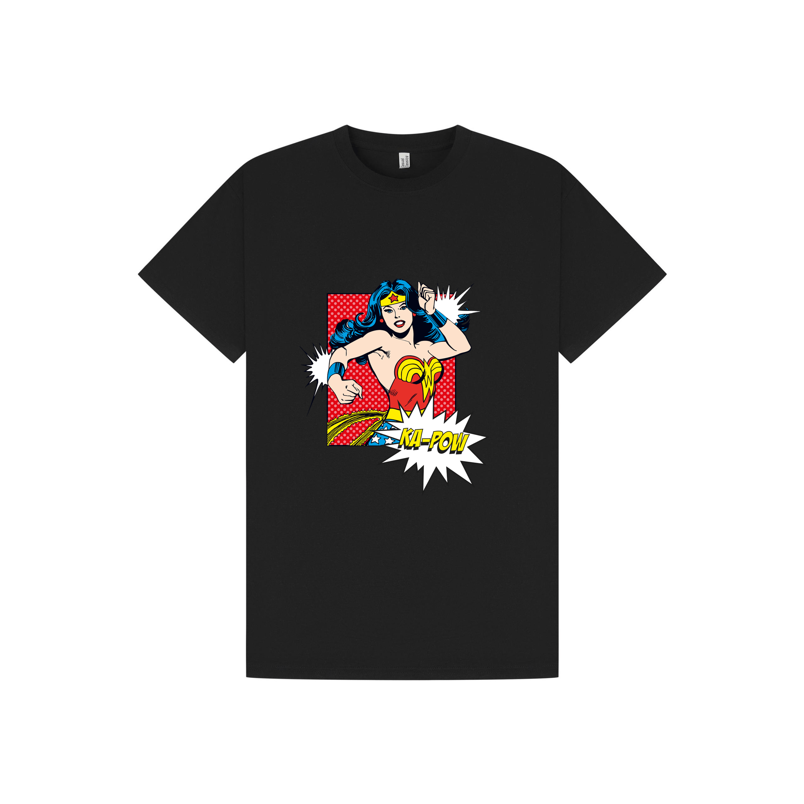 Black Printed T-shirt Front