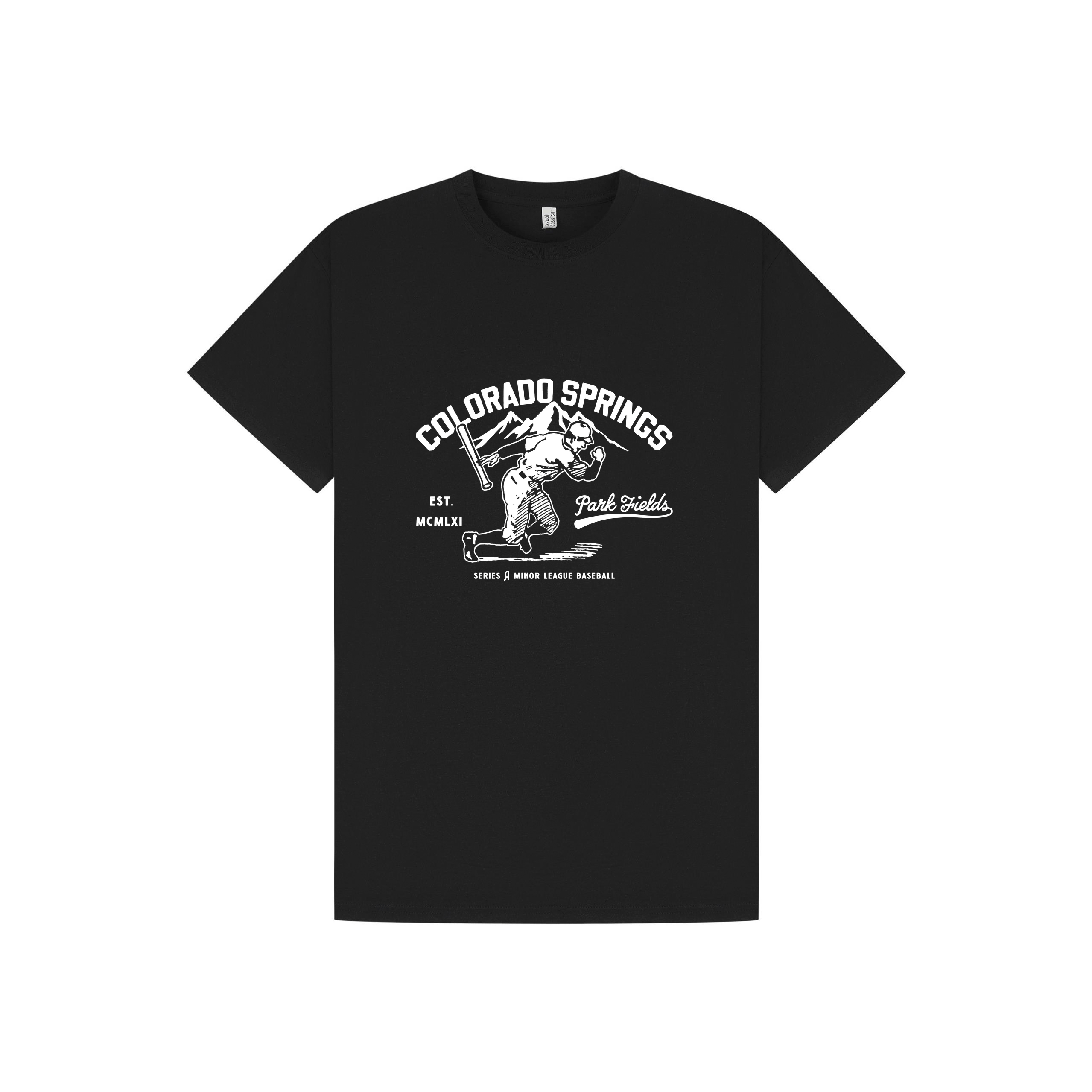 Black Printed T-shirt Front