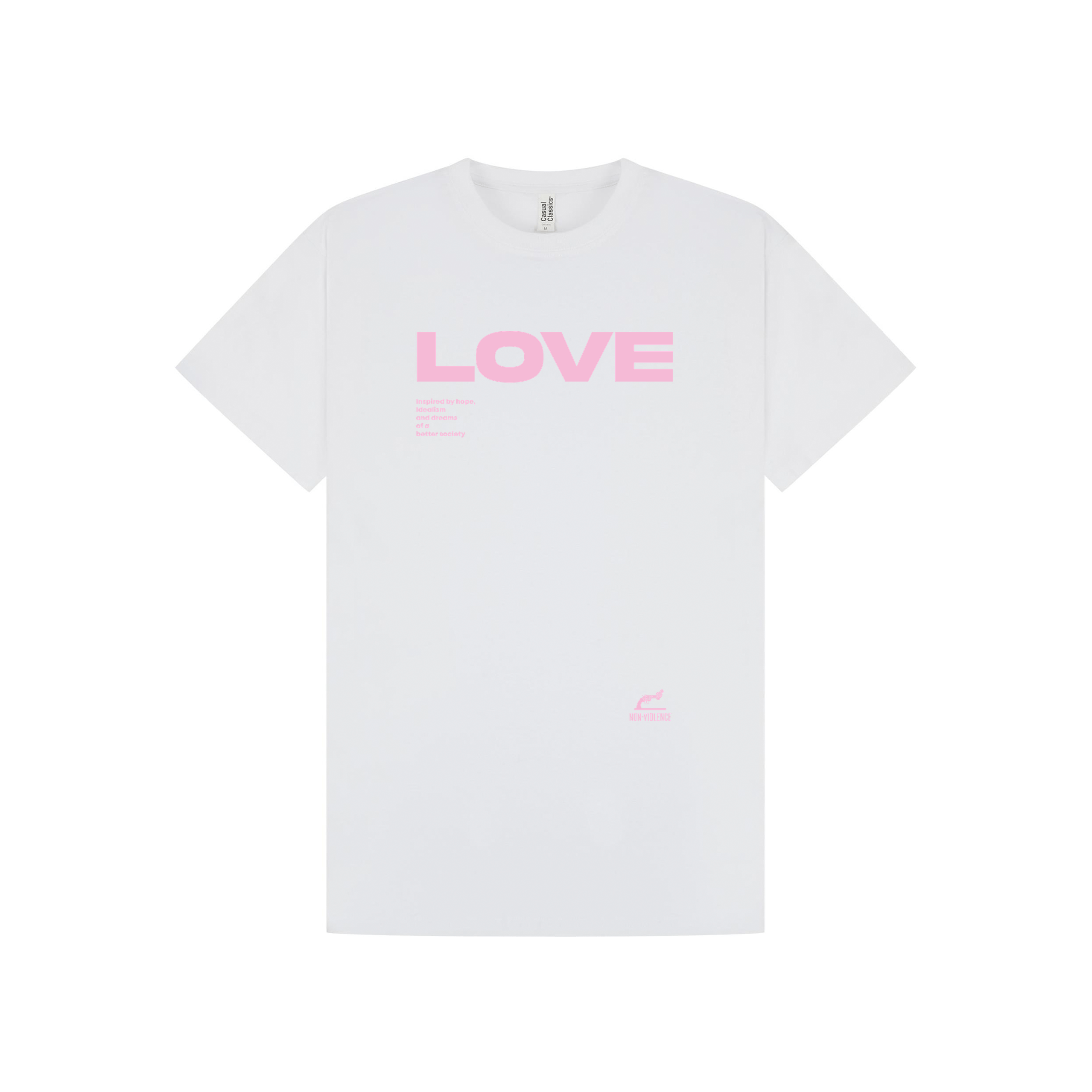 White Printed T-shirt Front