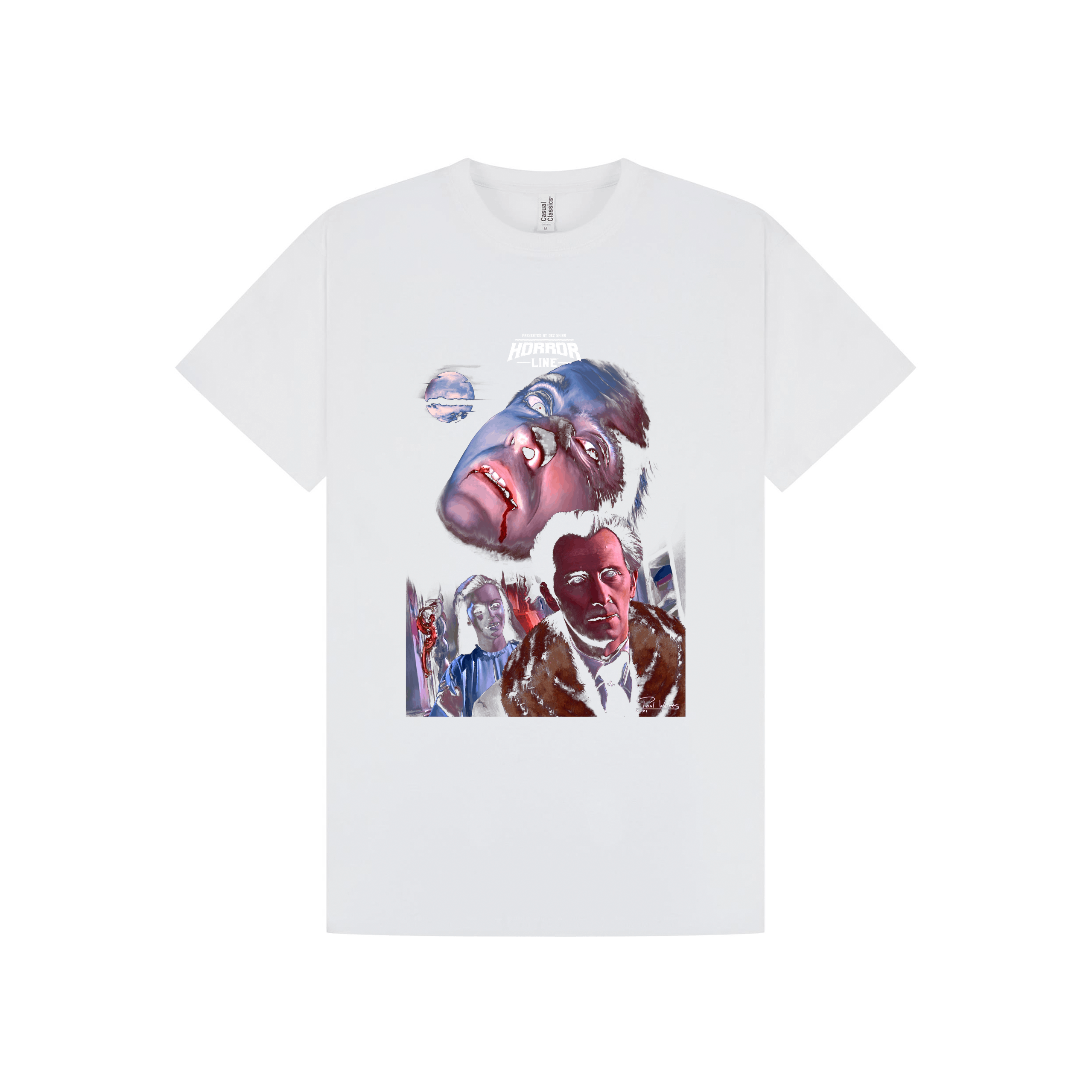 White Printed T-shirt Front