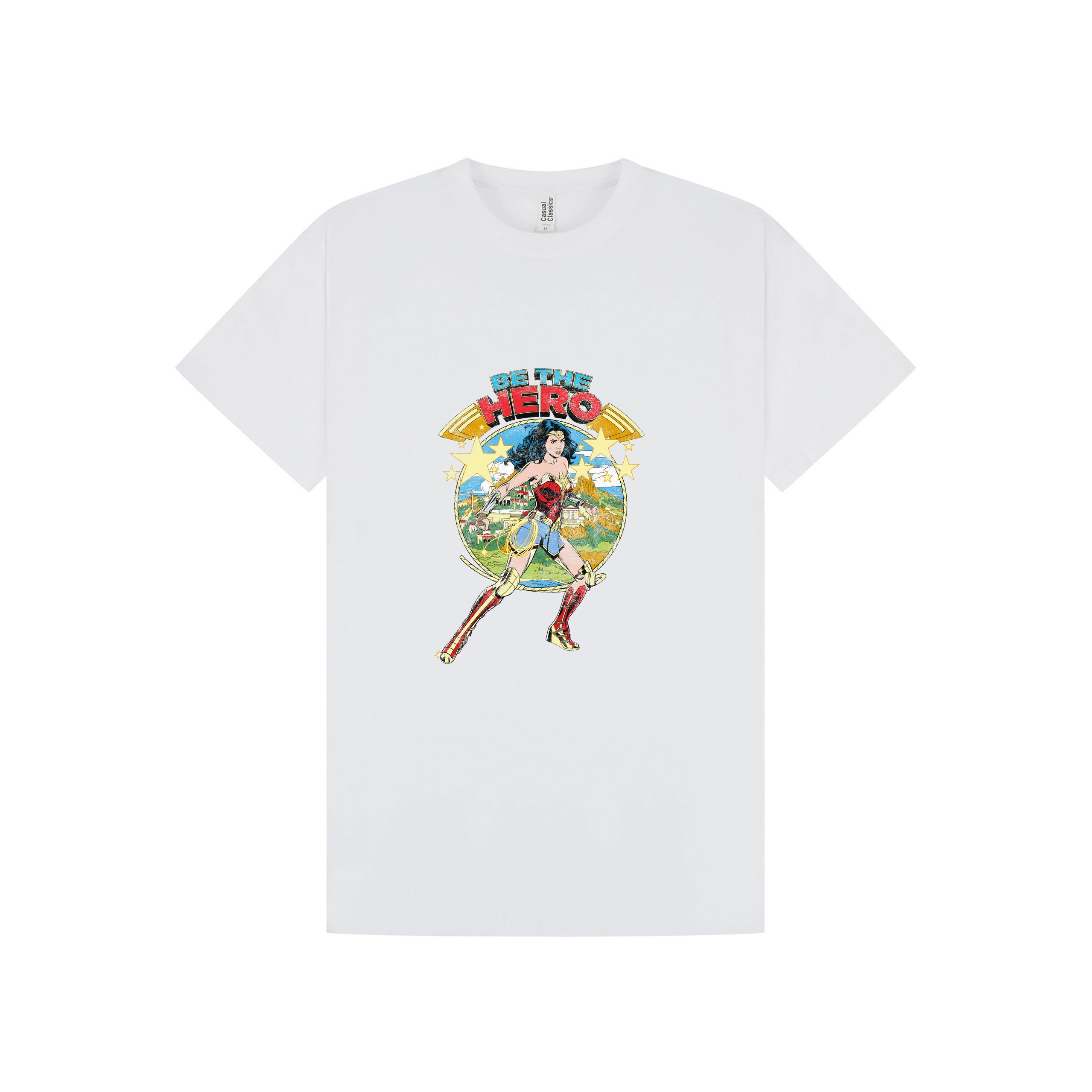 White Printed T-shirt Front