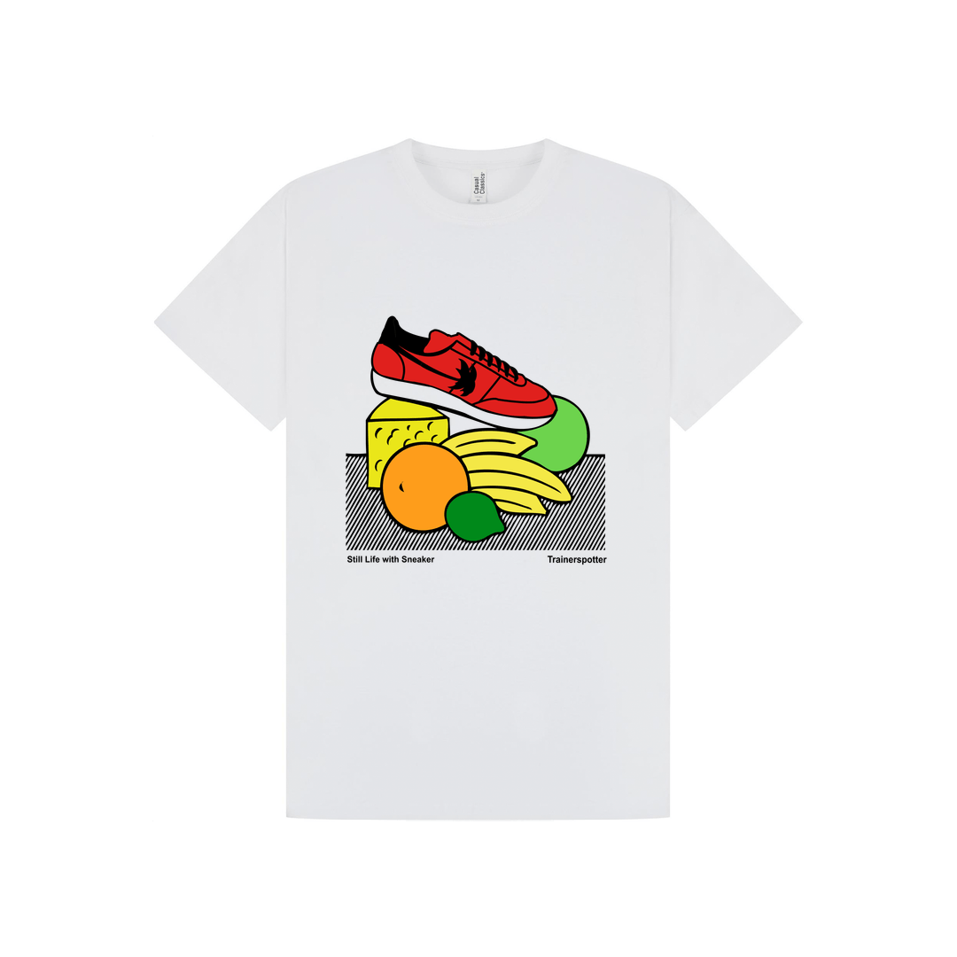 White Printed T-shirt Front