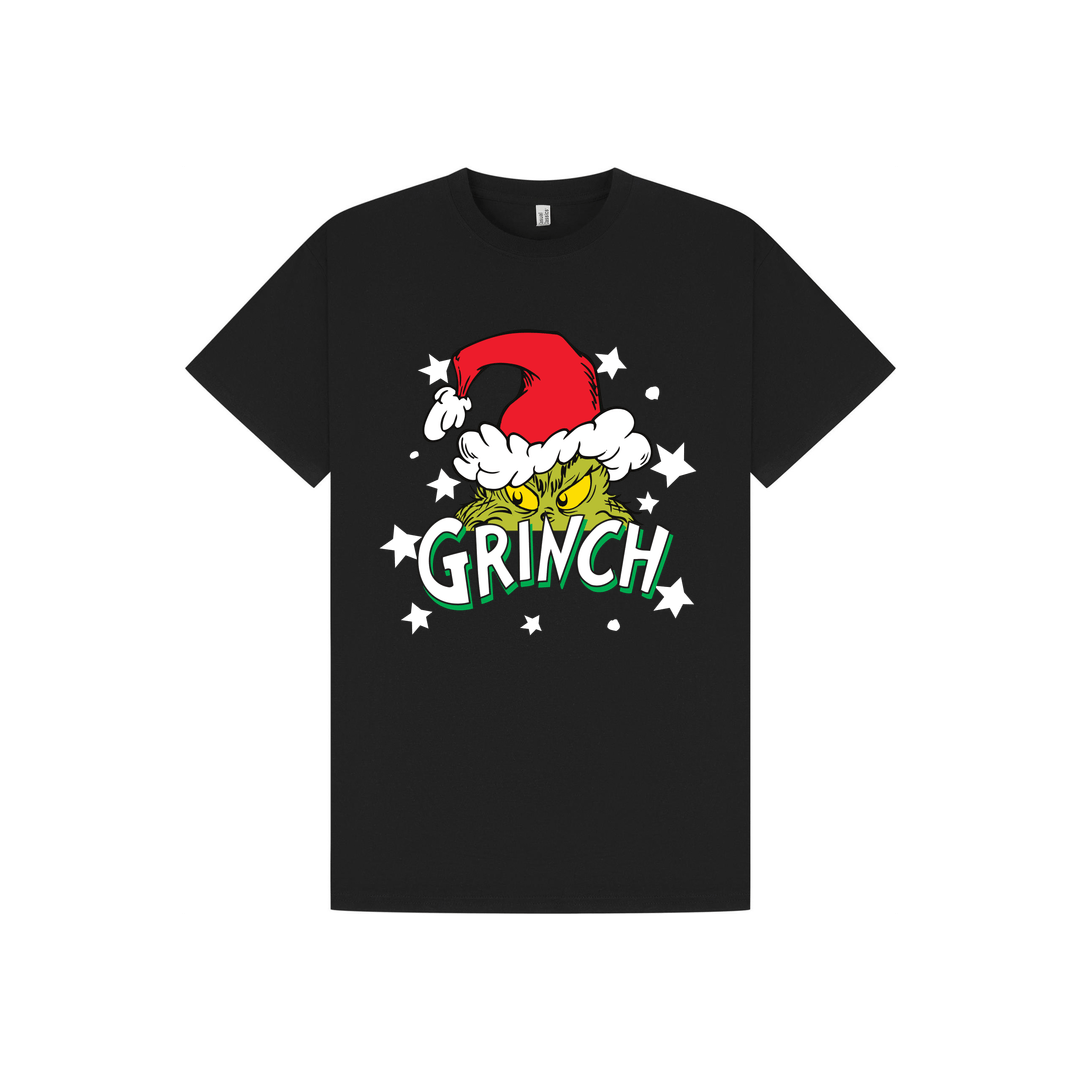 Black Printed T-shirt Front