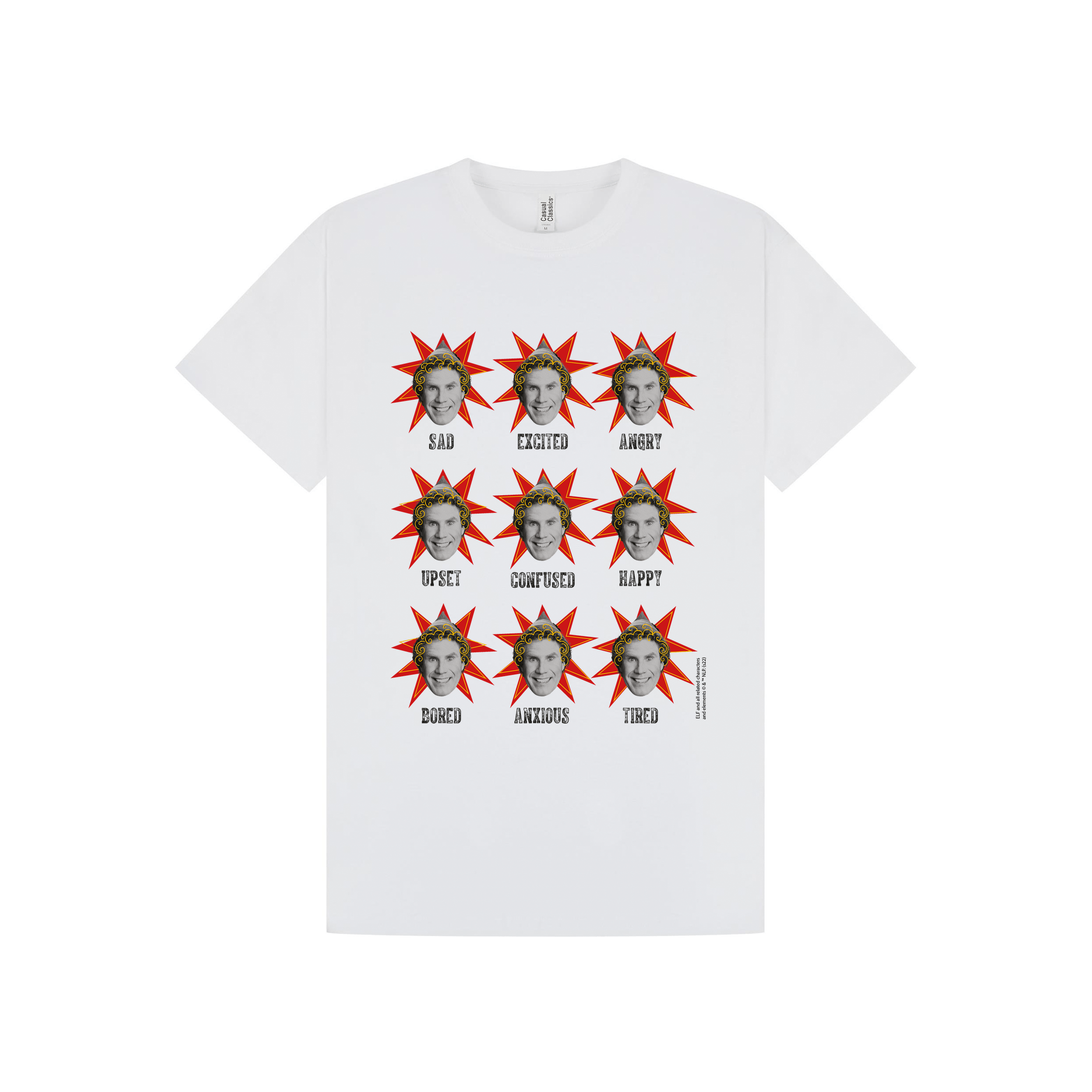 White Printed T-shirt Front