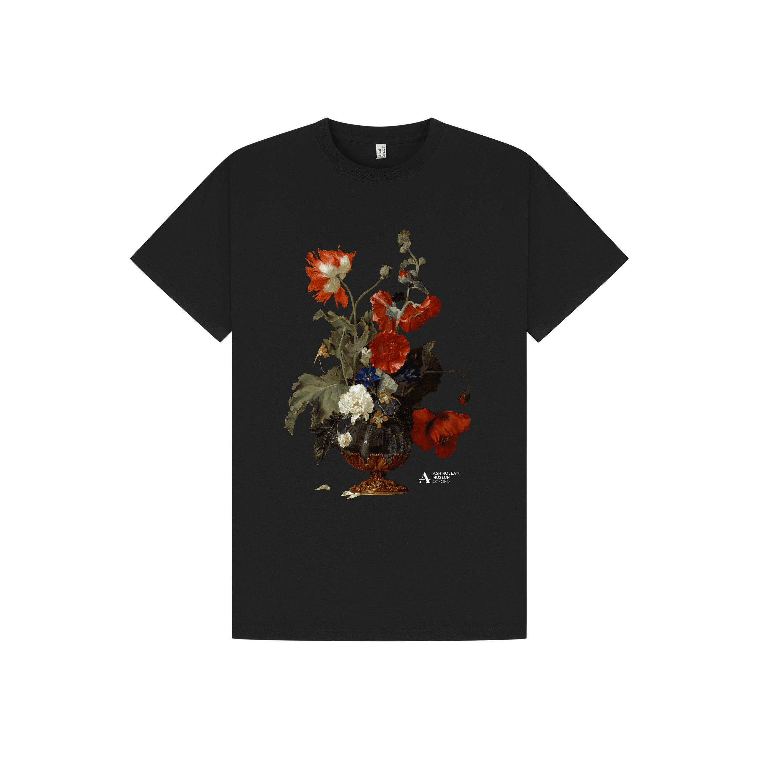 Black Printed T-shirt Front