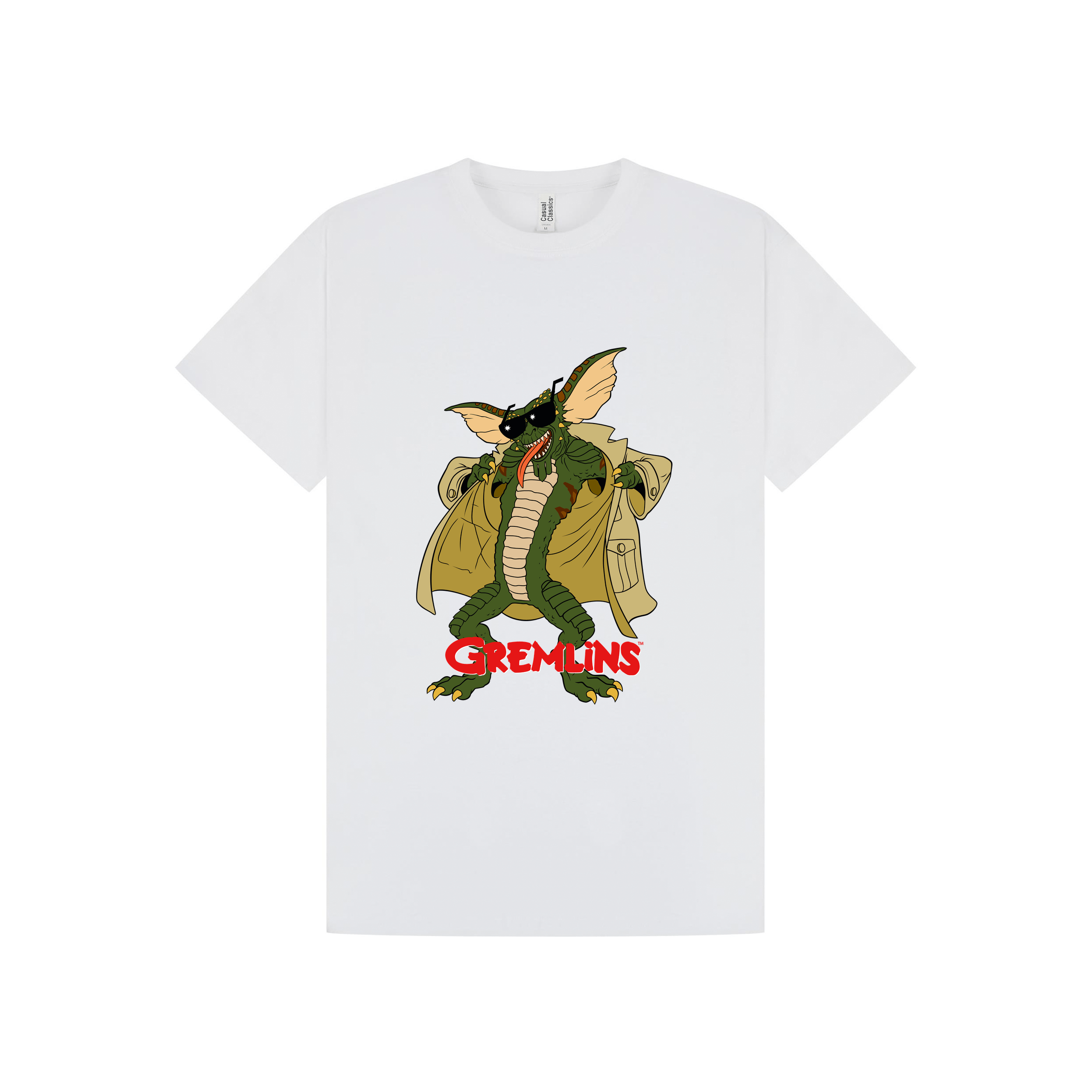 White Printed T-shirt Front