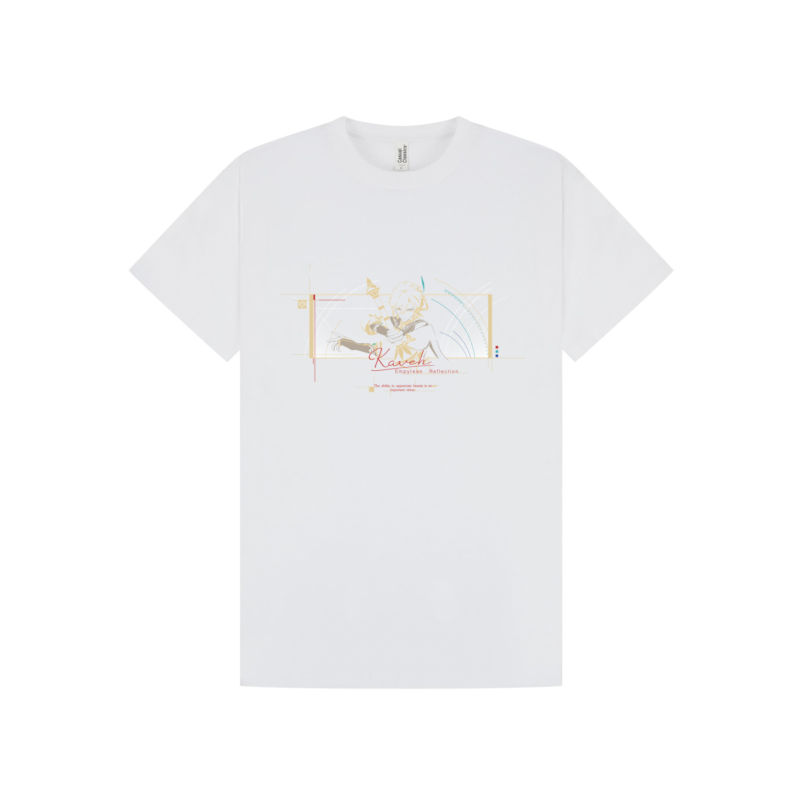 White Printed T-shirt Front