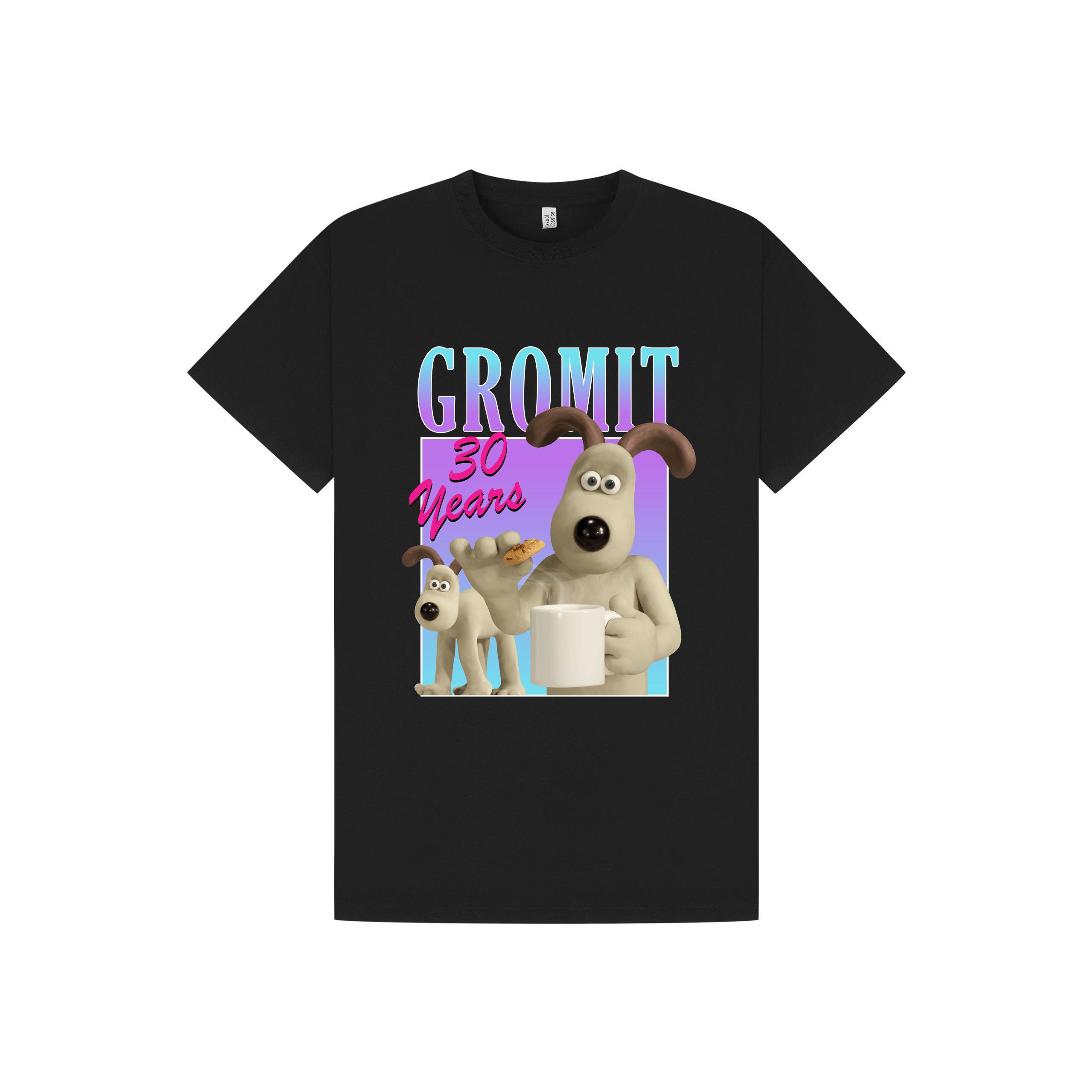 Black Printed T-shirt Front