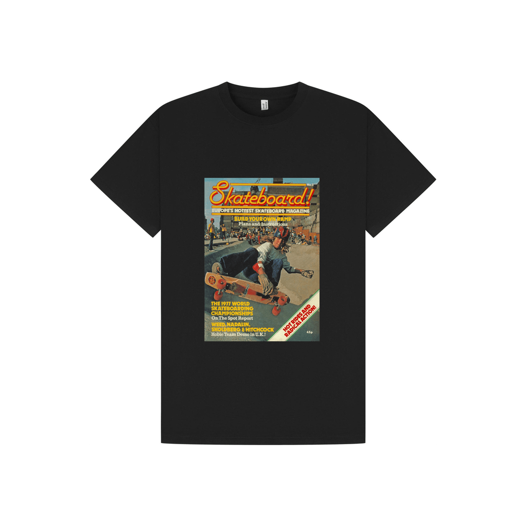 Black Printed T-shirt Front