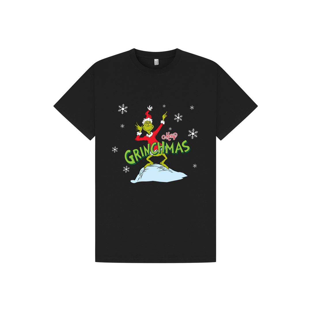 Black Printed T-shirt Front