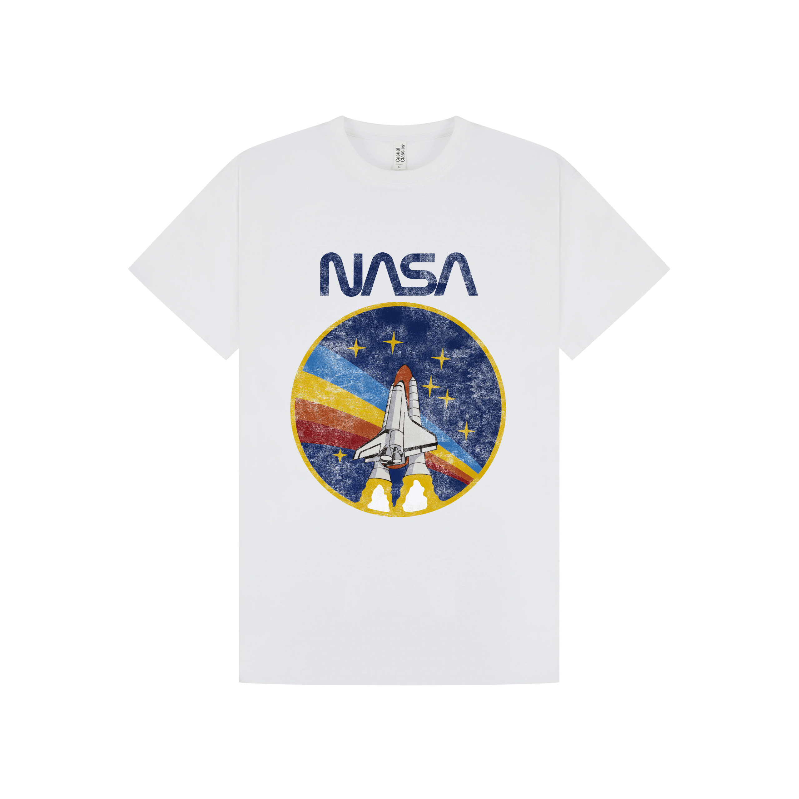 White Printed T-shirt Front