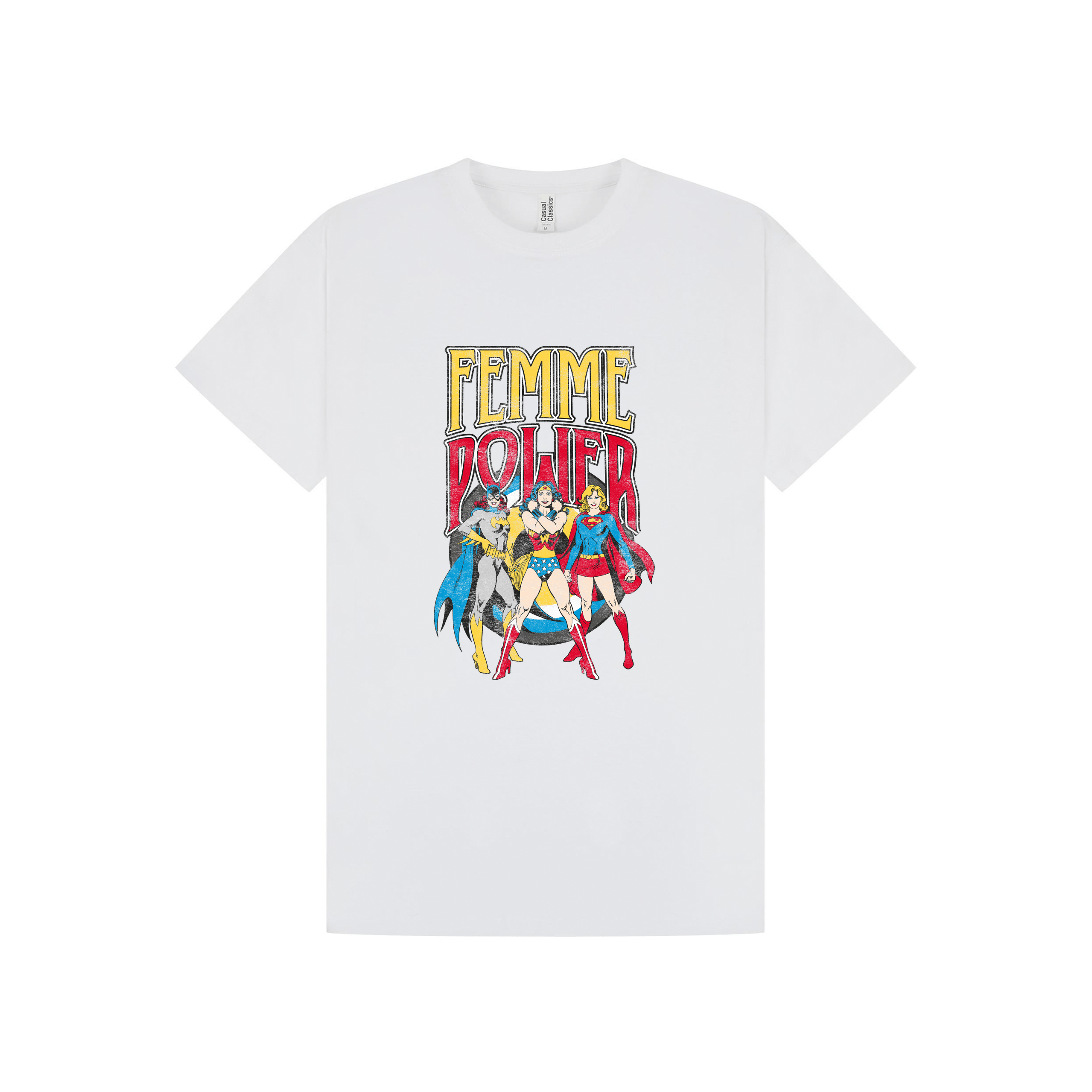 White Printed T-shirt Front