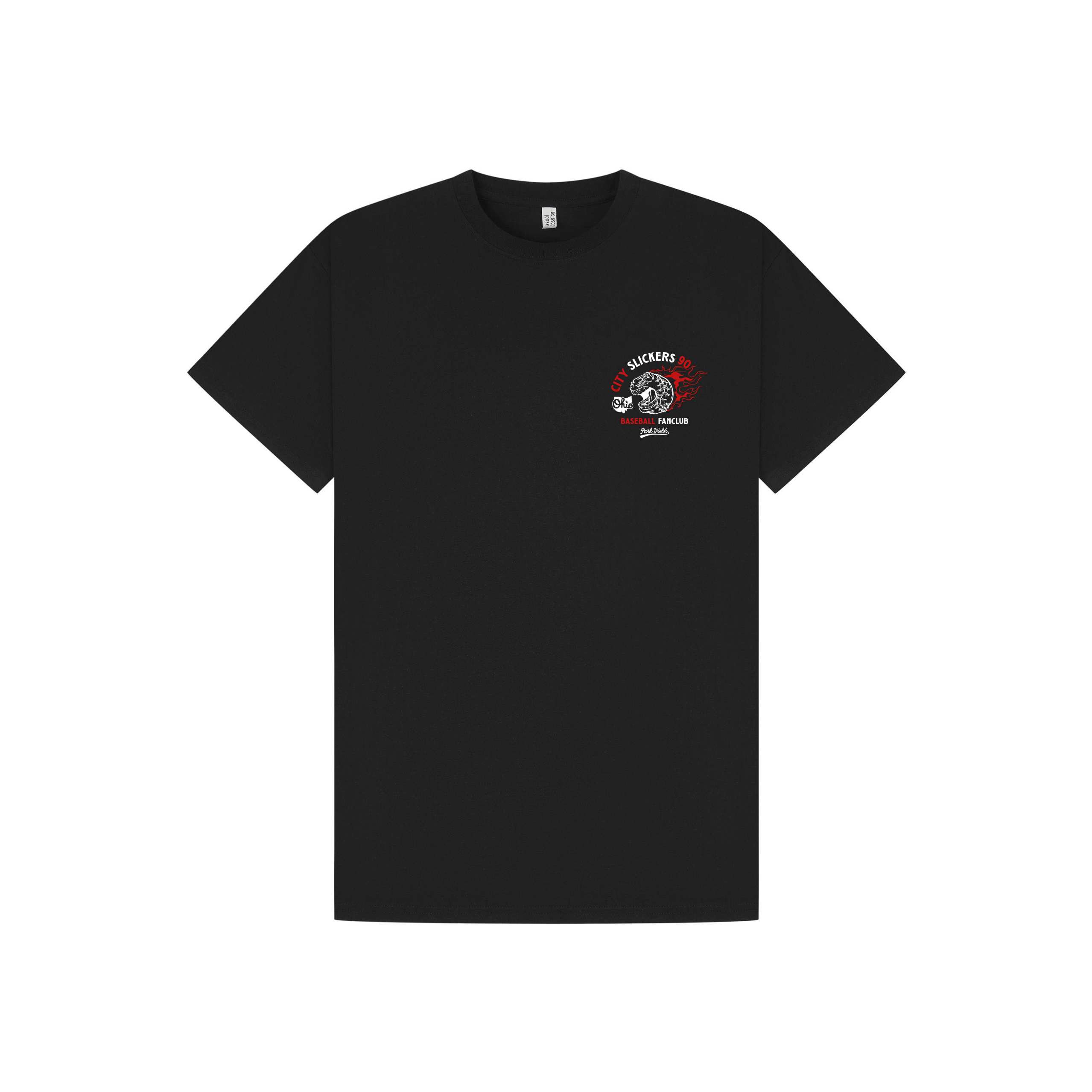 Black Printed T-shirt Front