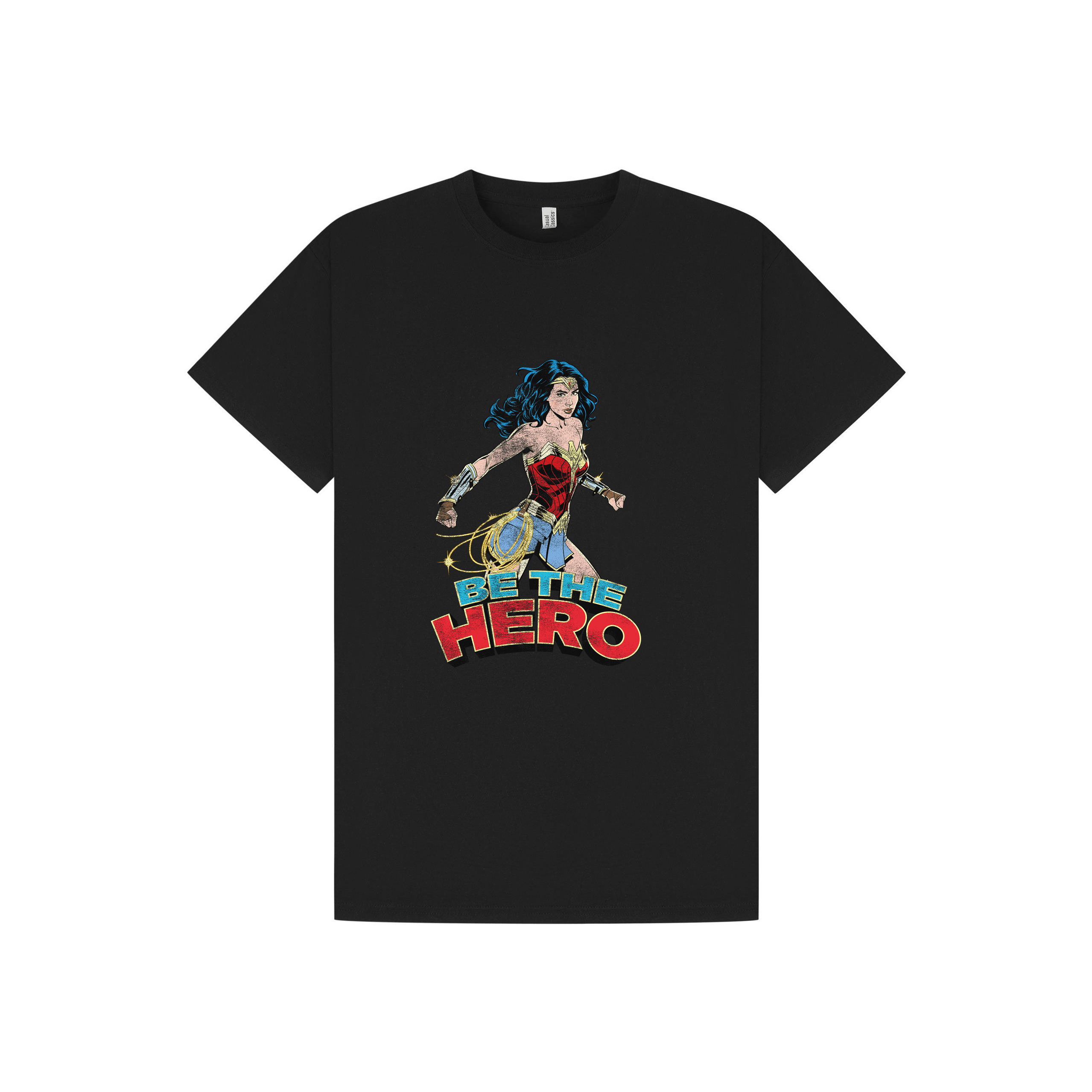 Black Printed T-shirt Front