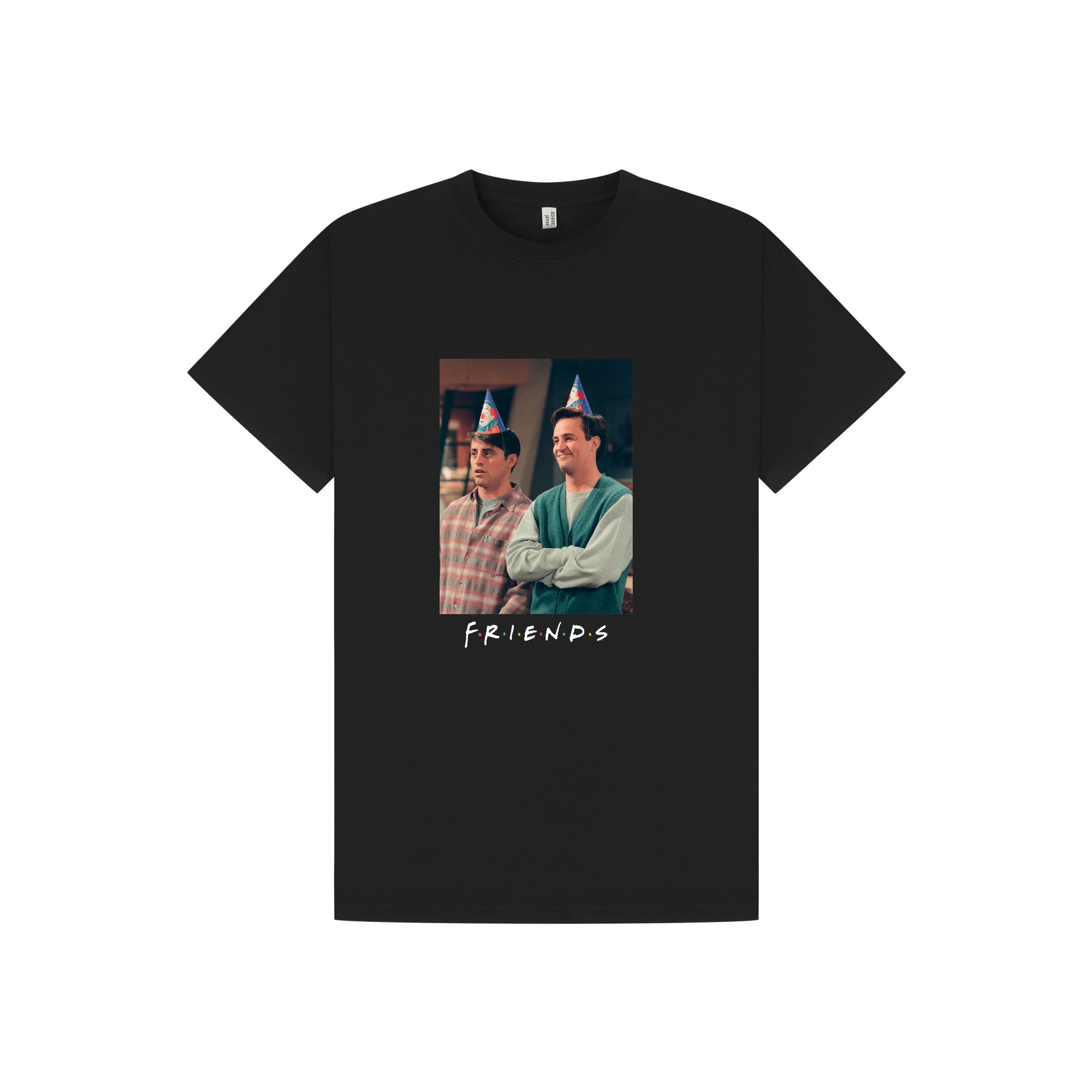 Black Printed T-shirt Front